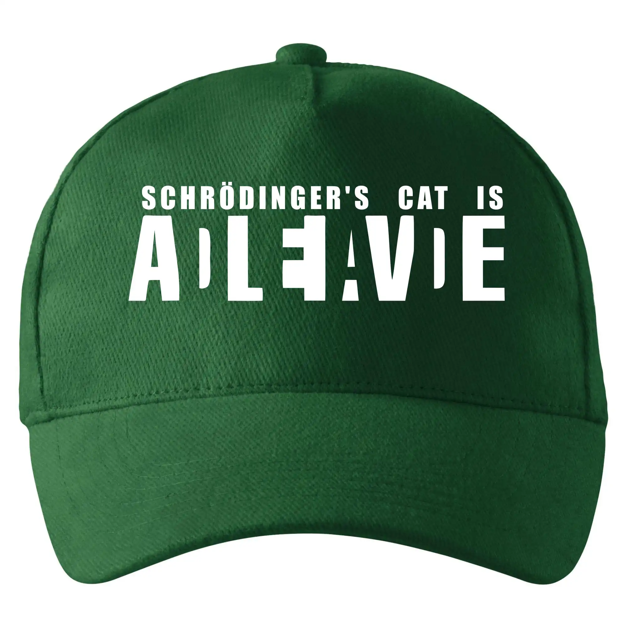 Grafické tričká - Schrödinger's Cat ADLEIAVDE - dead and alive - Šiltovka so zahnutým šiltom a mosaznou sponou