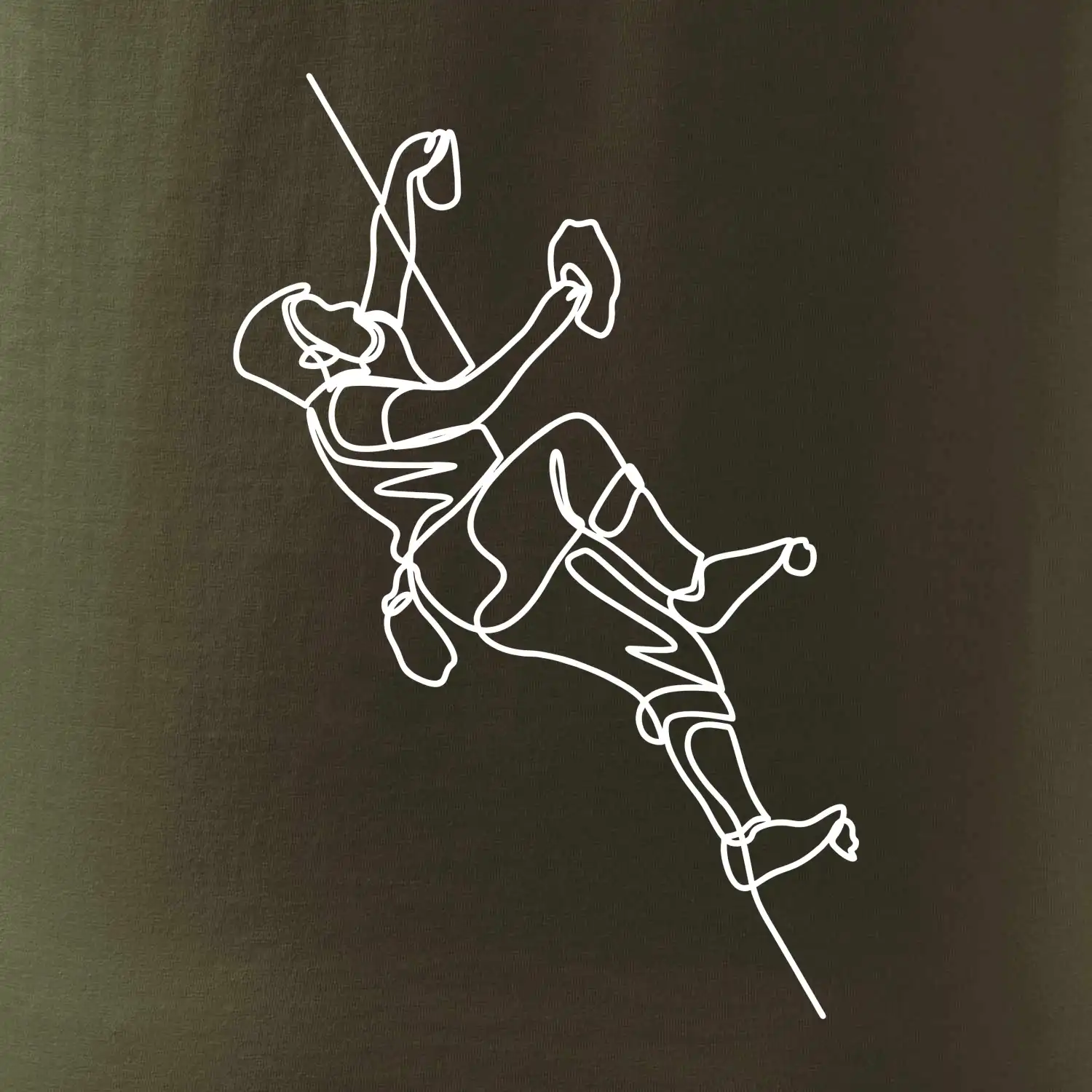 Lezecká stěna jedním tahem