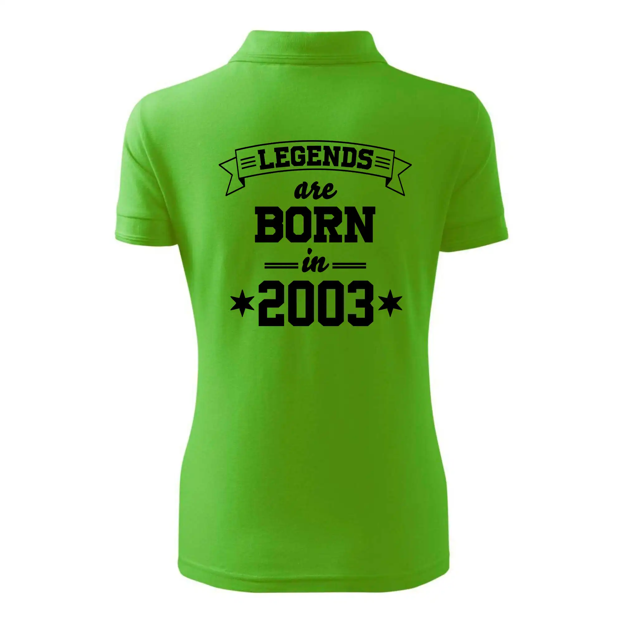 Tričká k narodeninám - Legends are born in 2003 - Polokošeľa dámska Pique Polo