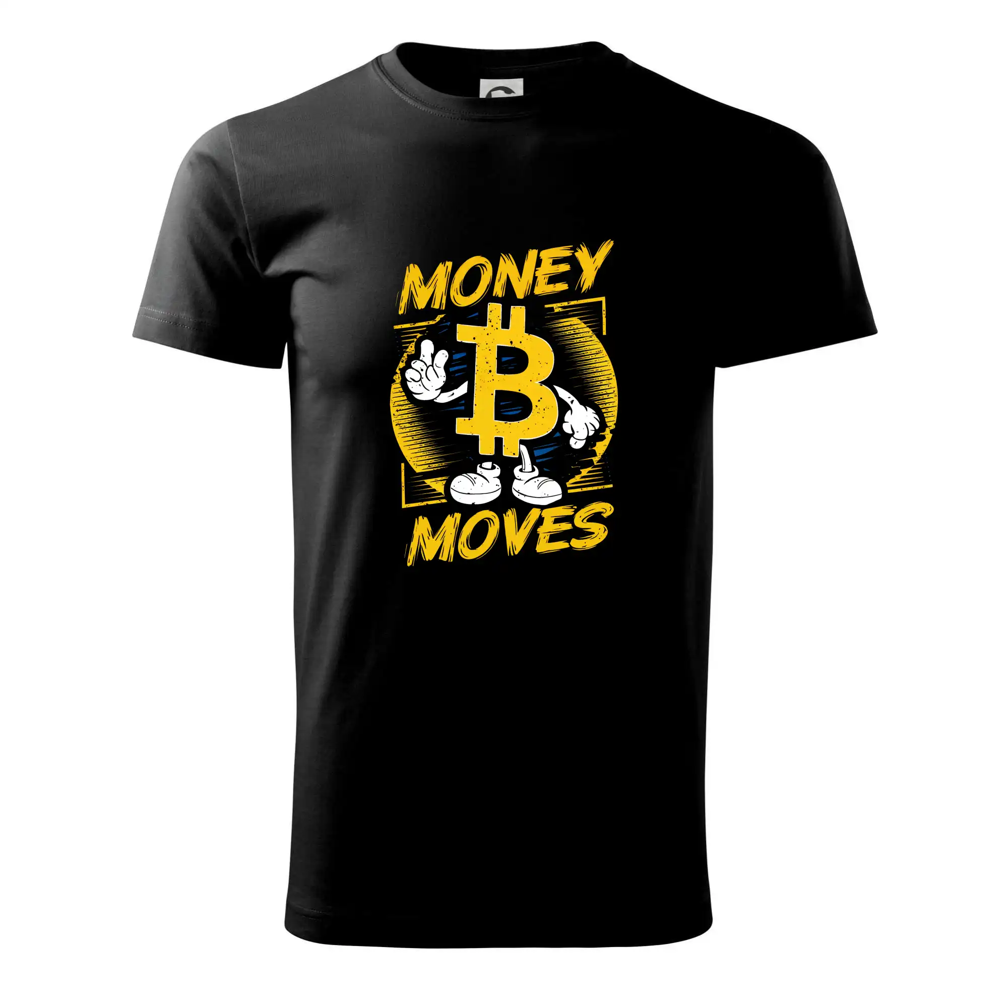 Money moves bitcoin mascot - Klasické pánske tričko vyššej gramáže
