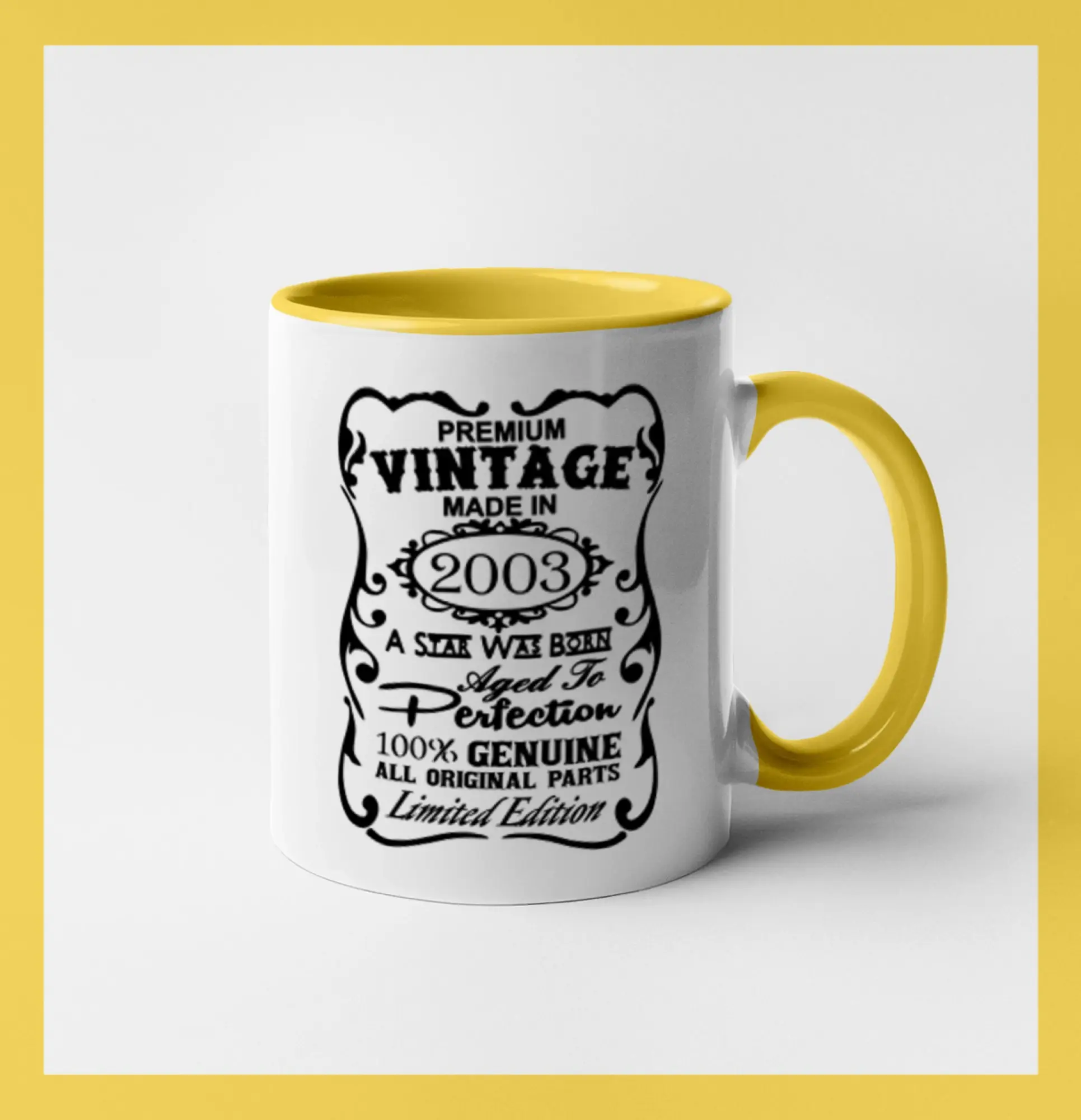 Tričká k narodeninám - Vintage Etiketa - 2003 - Hrnček 