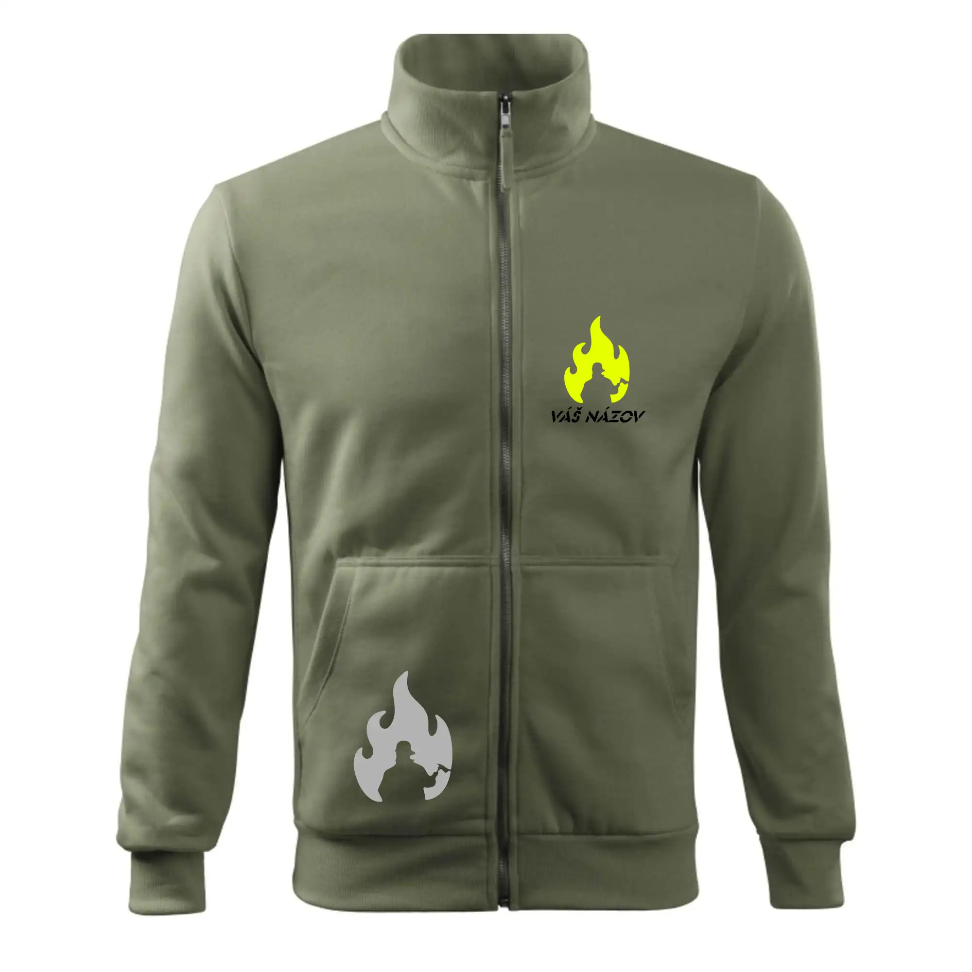 Originálne tričká pre hasičov - Hasiči - oheň - Váš názov - Mikina bez kapucne Adventure