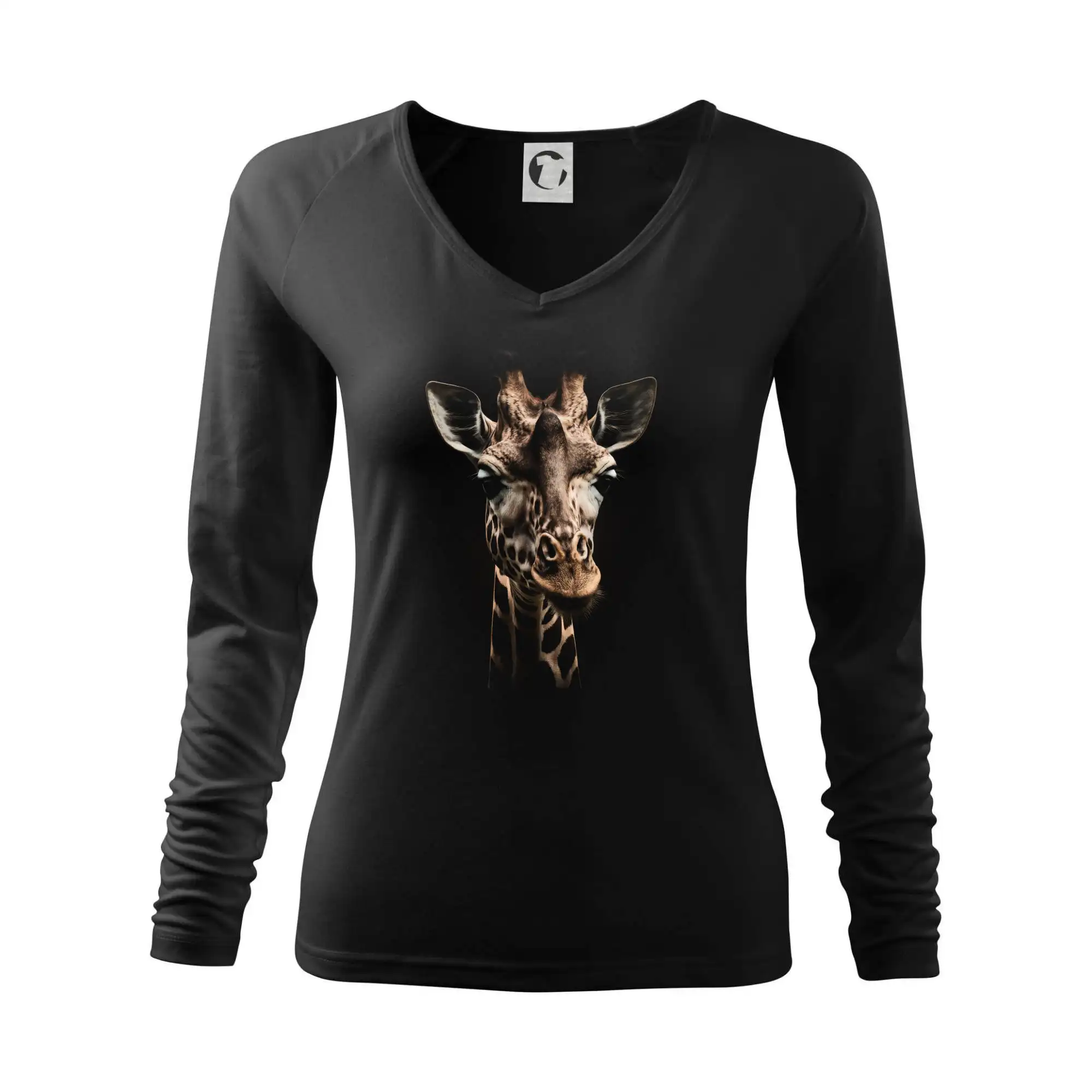 Tričká so zvieratami - Žirafa fotka - Tričko dámske Elegance