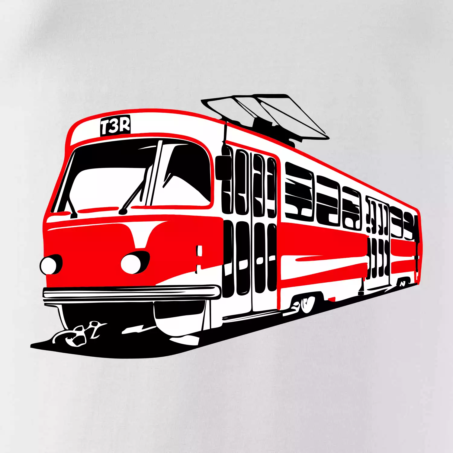 Tramvaj T3R barevná