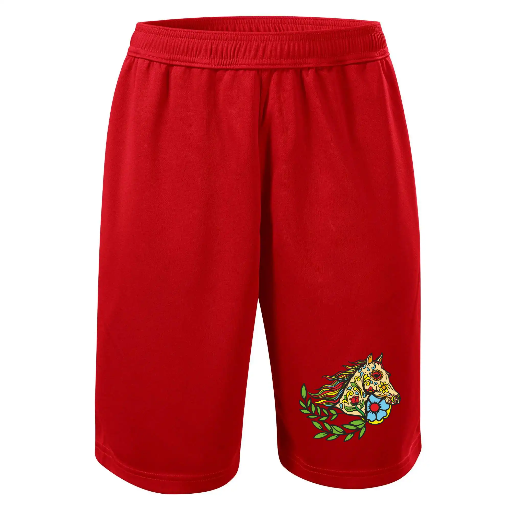 Kůň barevný s listy