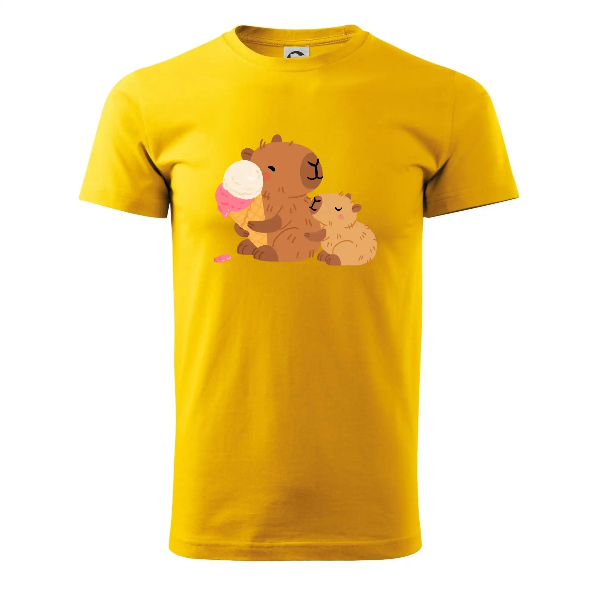 Kapybara se zmrzlinou