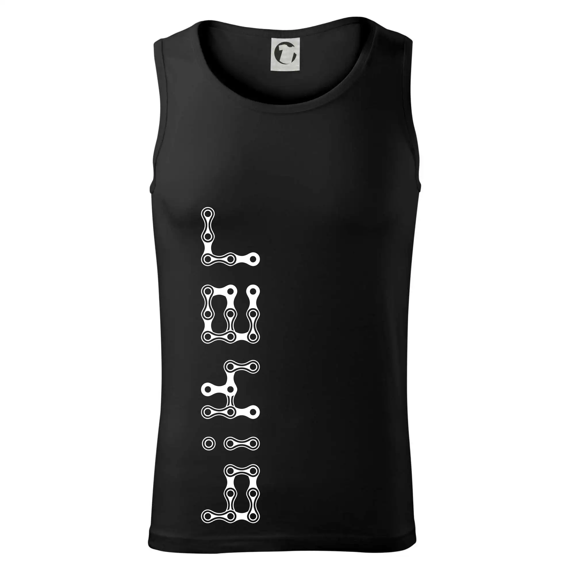 Biker nápis na výšku řetěz