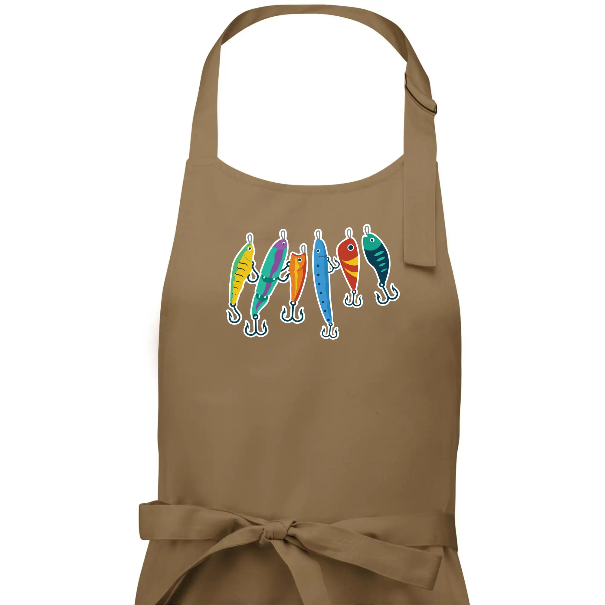 Tričká pre rybárov s potlačou - Rybárske návnady - Dámska zástera na varenie