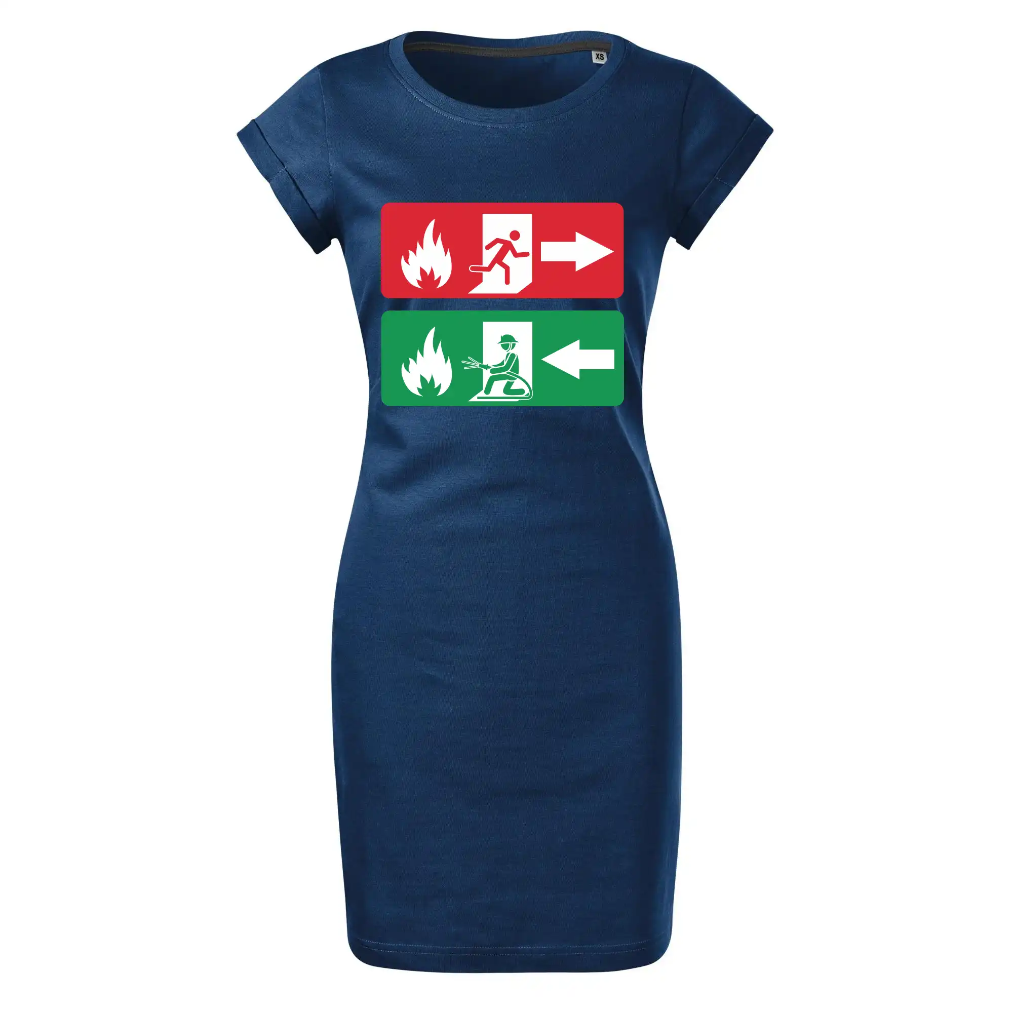 Lidé utíkají, hasiči přibíhají