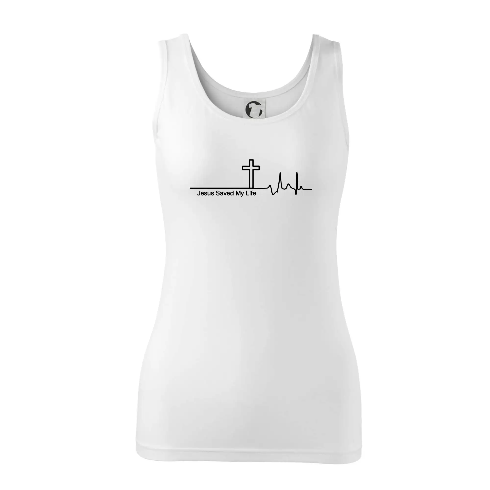 Jesus Saved My Life kříž ekg
