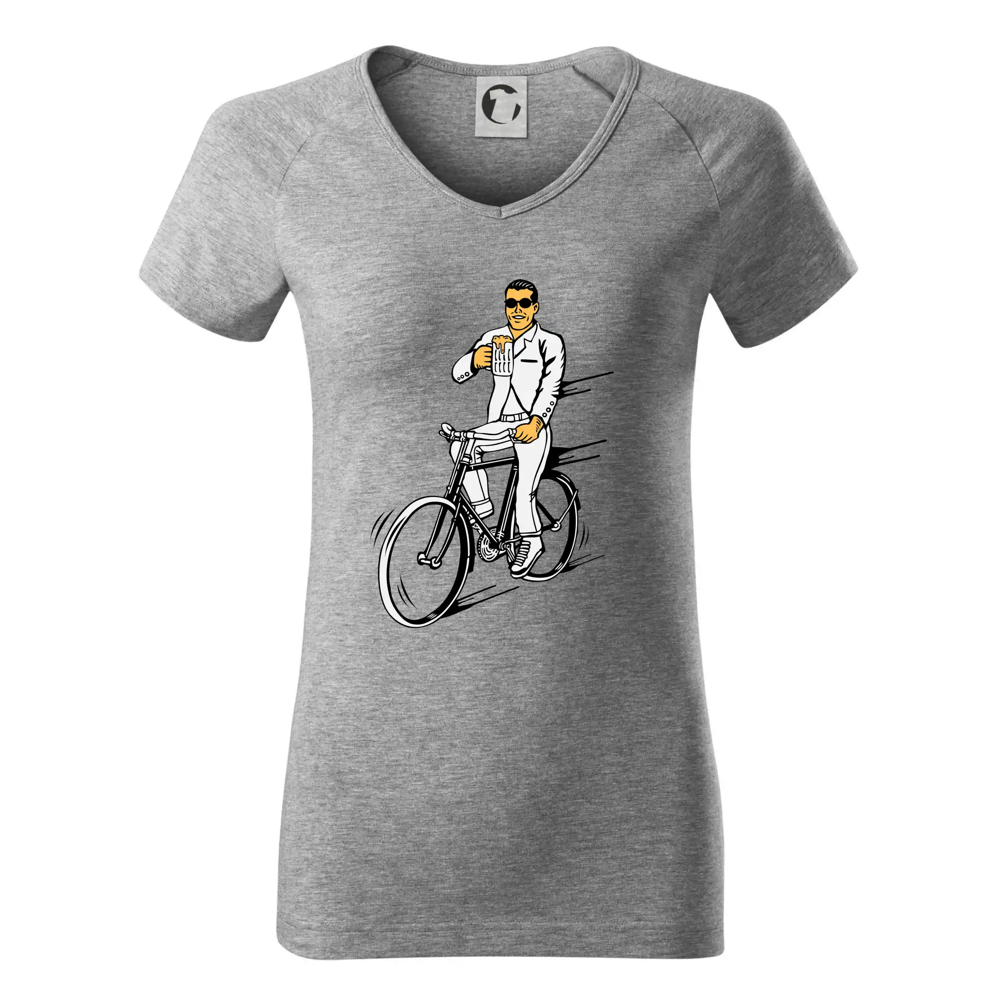 Gentleman na kole s pivem