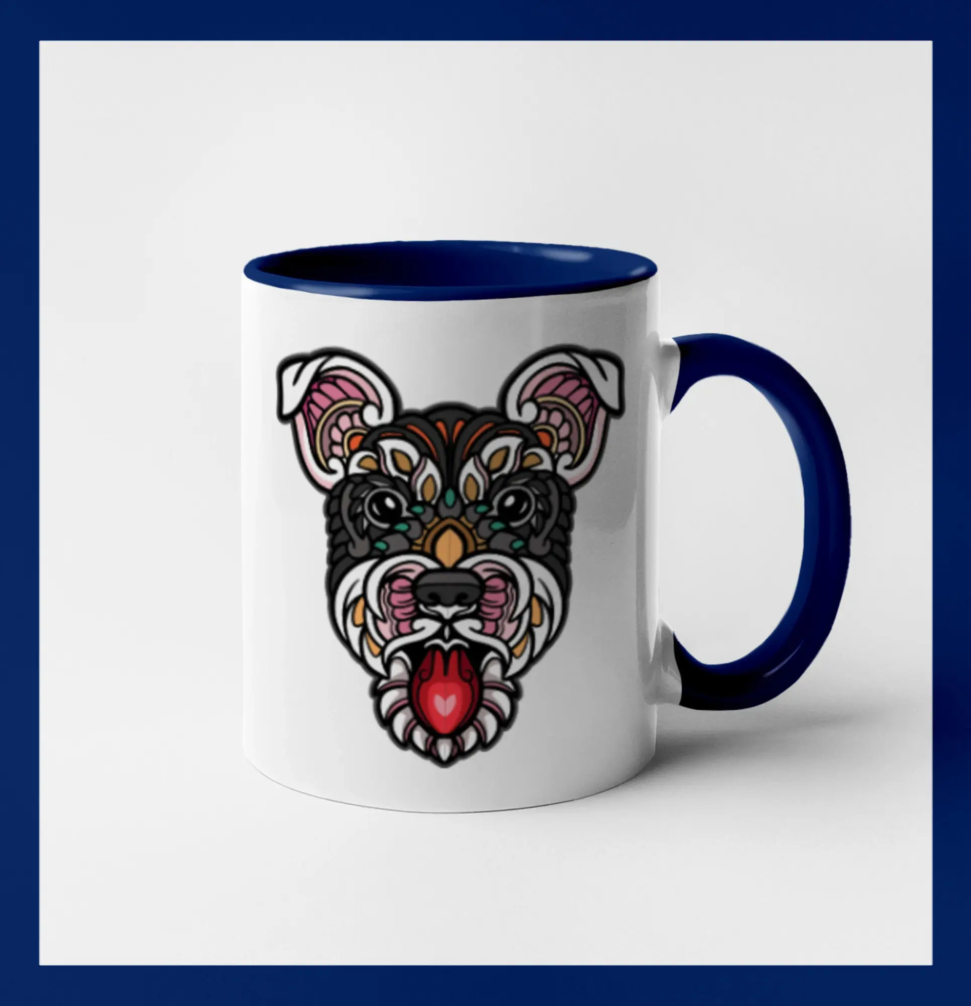 Knírač hlava barevná