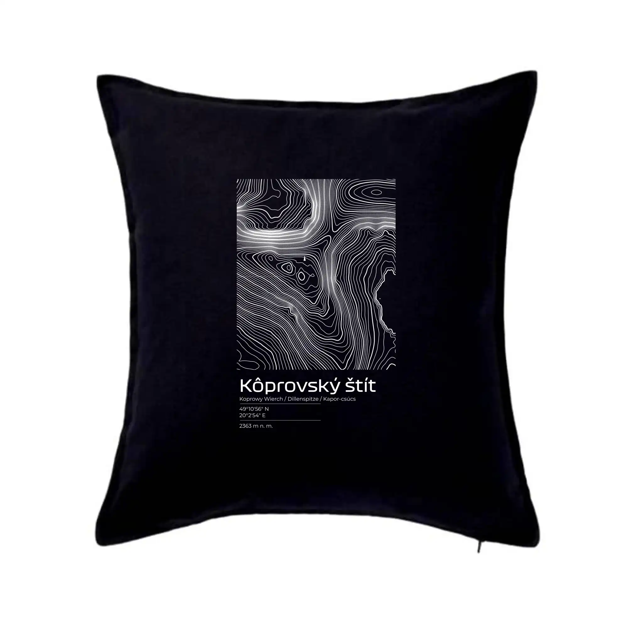 Kôprovský štít - vrstevnice v obdélníku