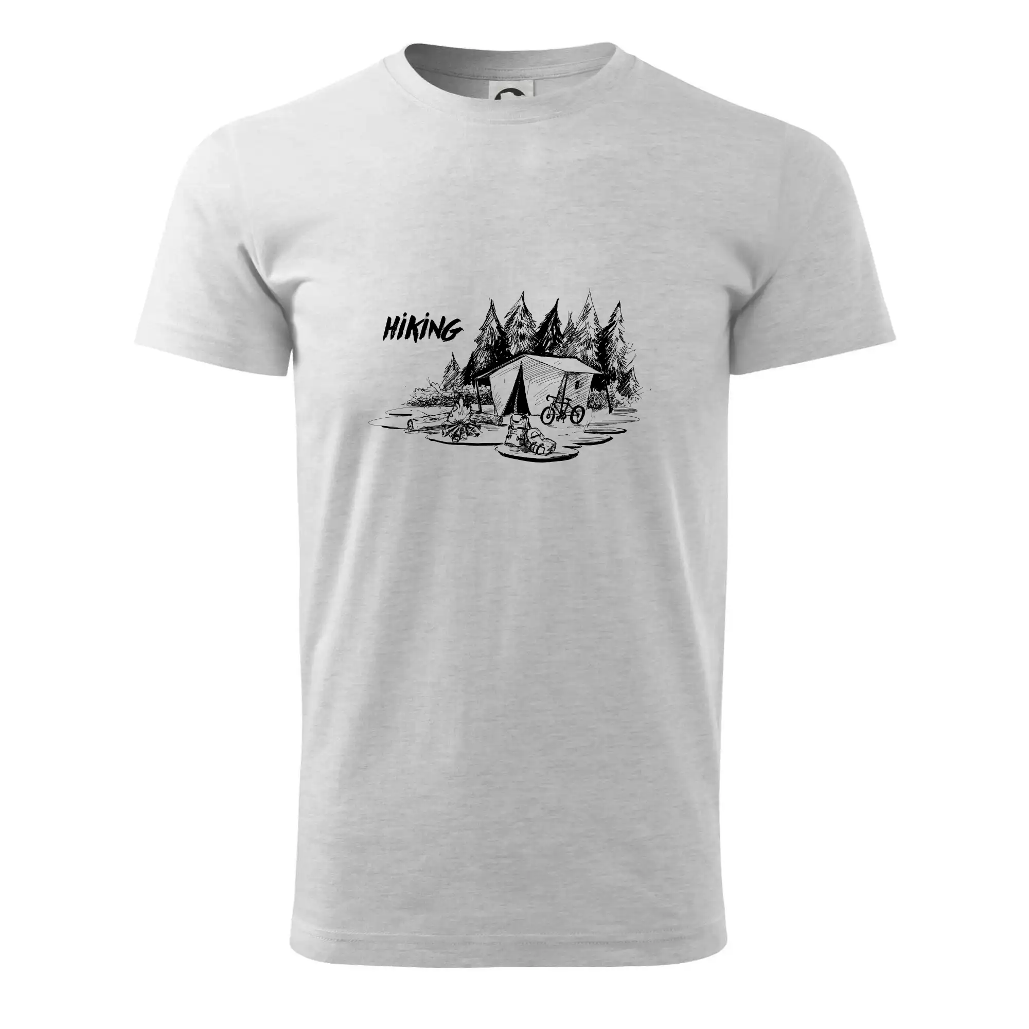 Trička pre cestovateľov - Hiking - obrázok kreslený - Pánske tričko nižšej gramáže