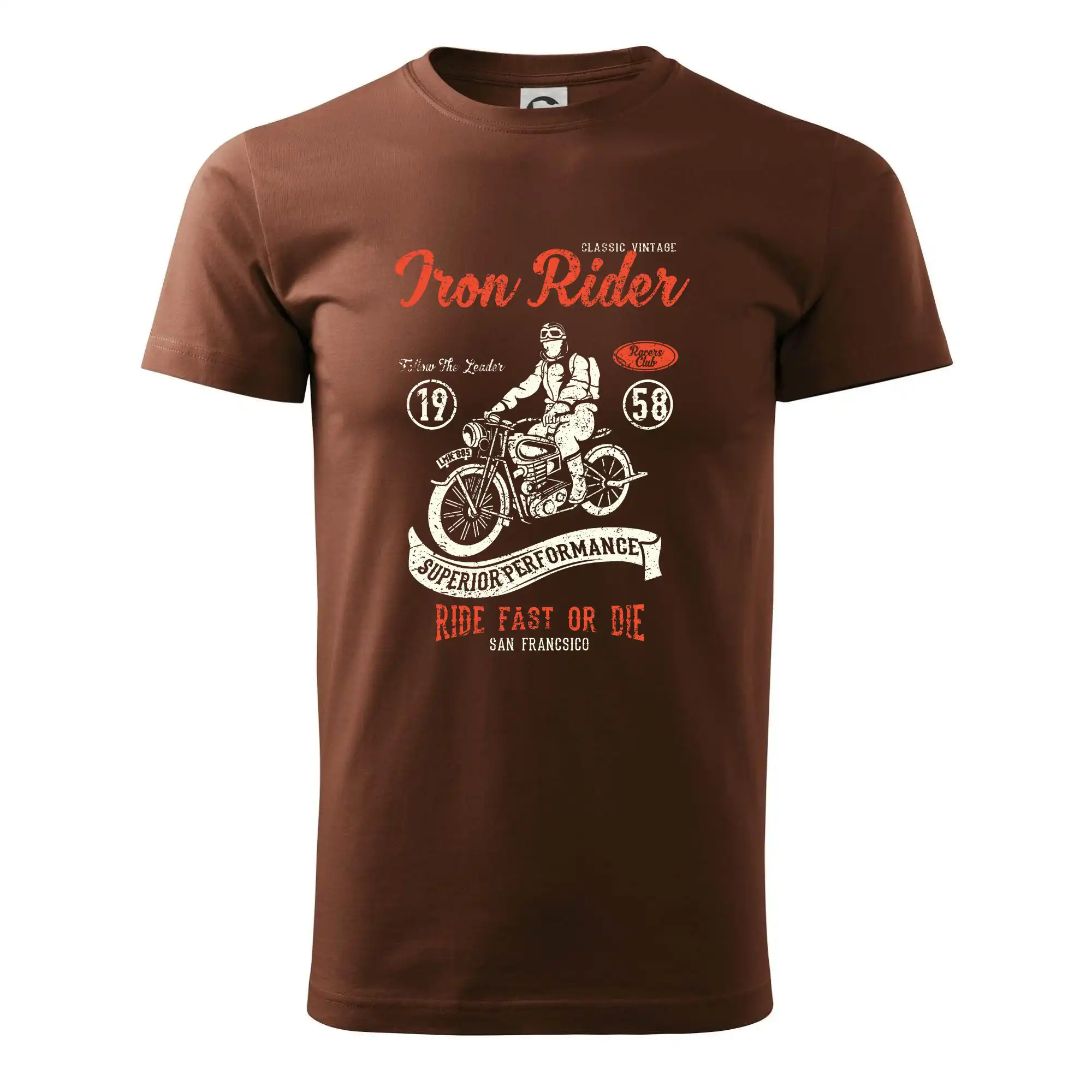 Tričká a mikiny s potlačou motoriek – pre pravých motorkárov - Iron Rider - Klasické pánske tričko vyššej gramáže