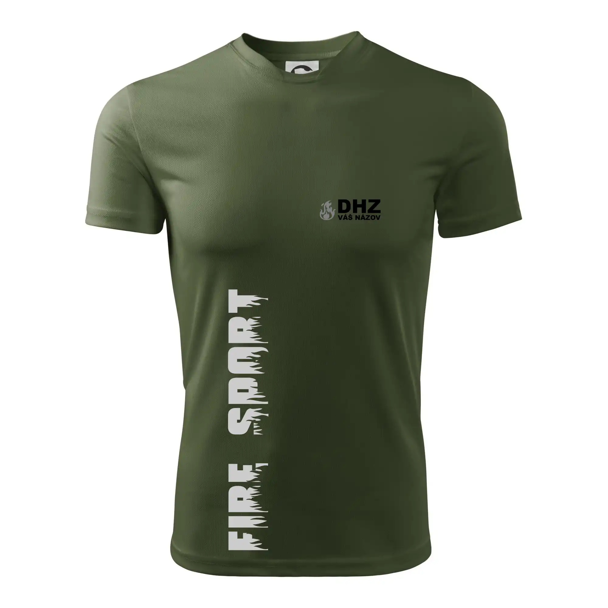 Originálne tričká pre hasičov - DHZ REFLEXNÉ (oheň, firesport, názov zboru - vlastný nápis) - Pánske tričko Fantasy športové