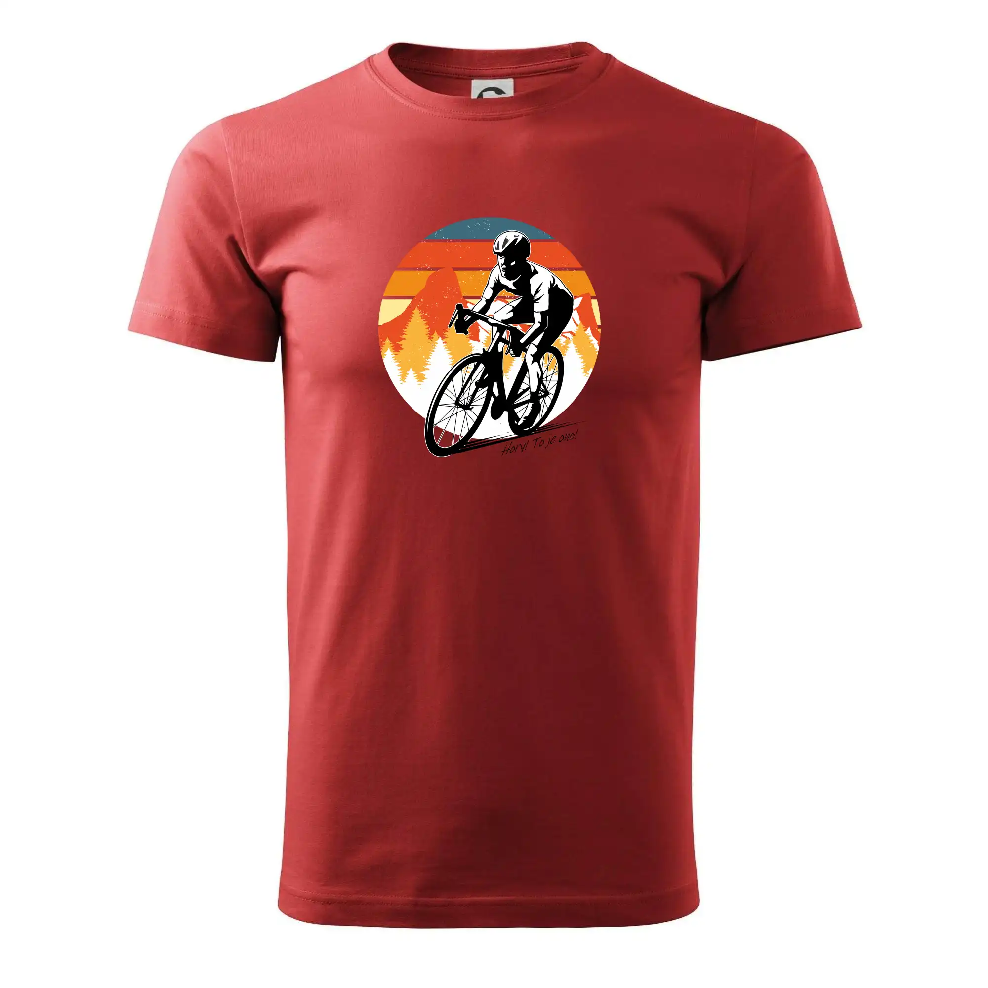 Tričko ako darček pre cyklistu - Cyklista - Mountains! This is it! - Pánske tričko nižšej gramáže