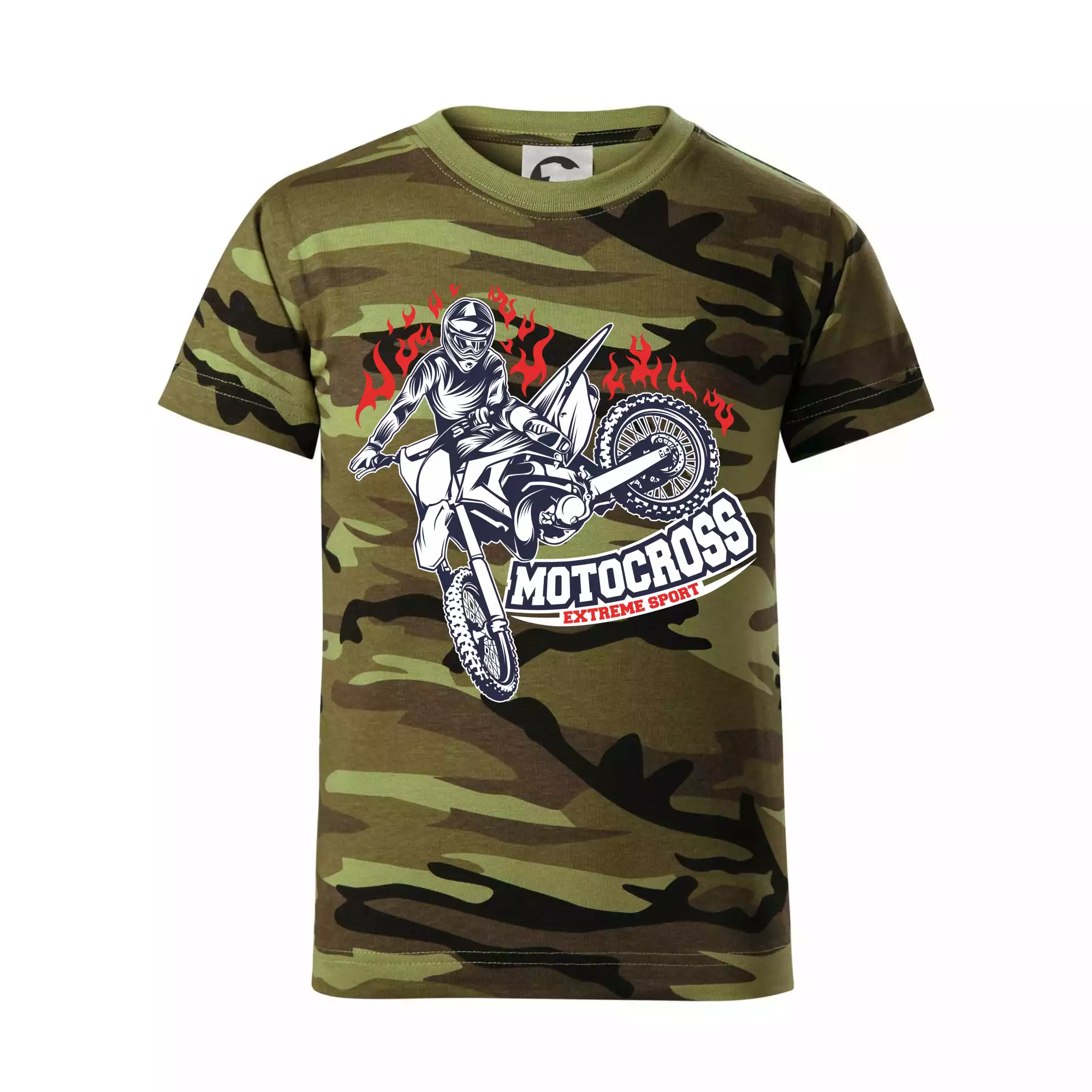 Motocross extreme sport fire