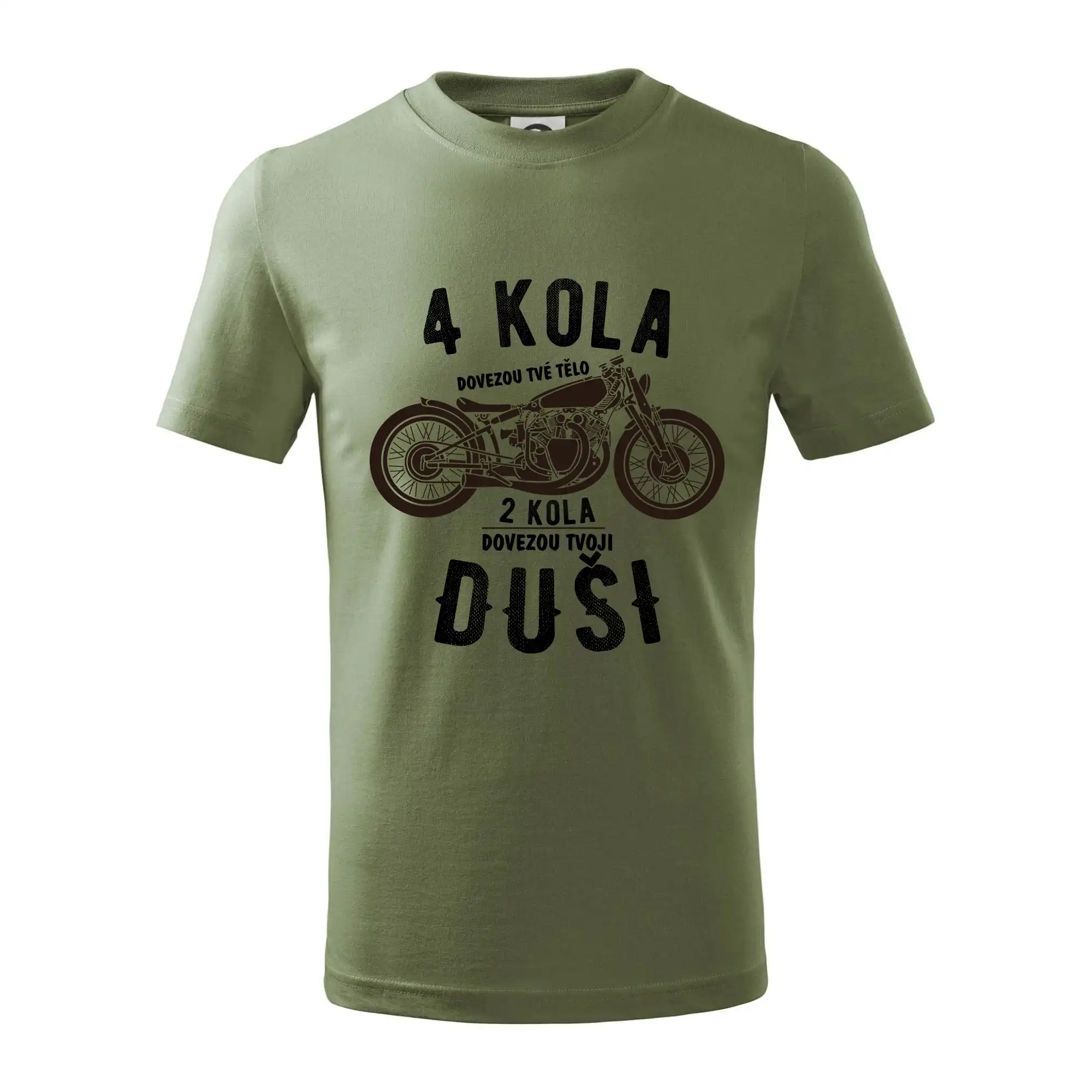 4 kolesá vs 2 kolesá - Tričko detské bavlnené
