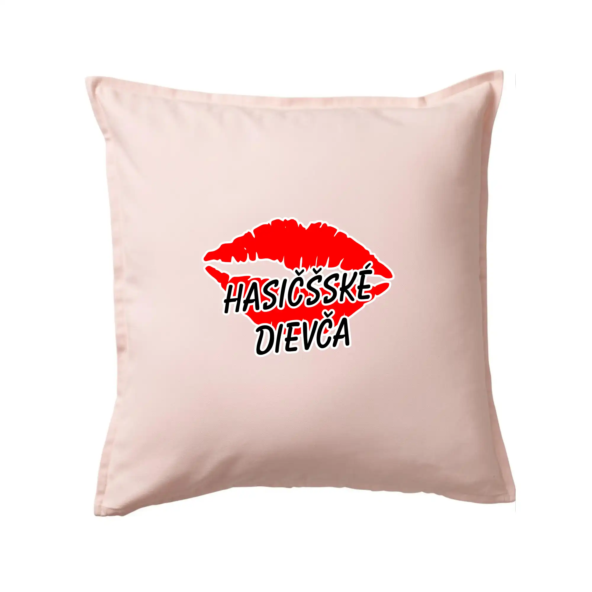 Originálne tričká pre hasičov - Hasičšské dievča pery - Vankúš 50x50