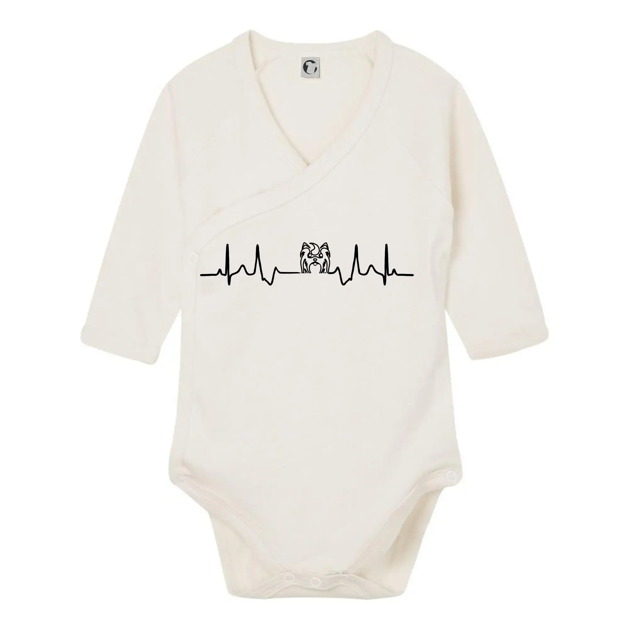 Ši-tzu - Shih-tzu ekg hlava - Body zavinovacie s dlhým rukávom