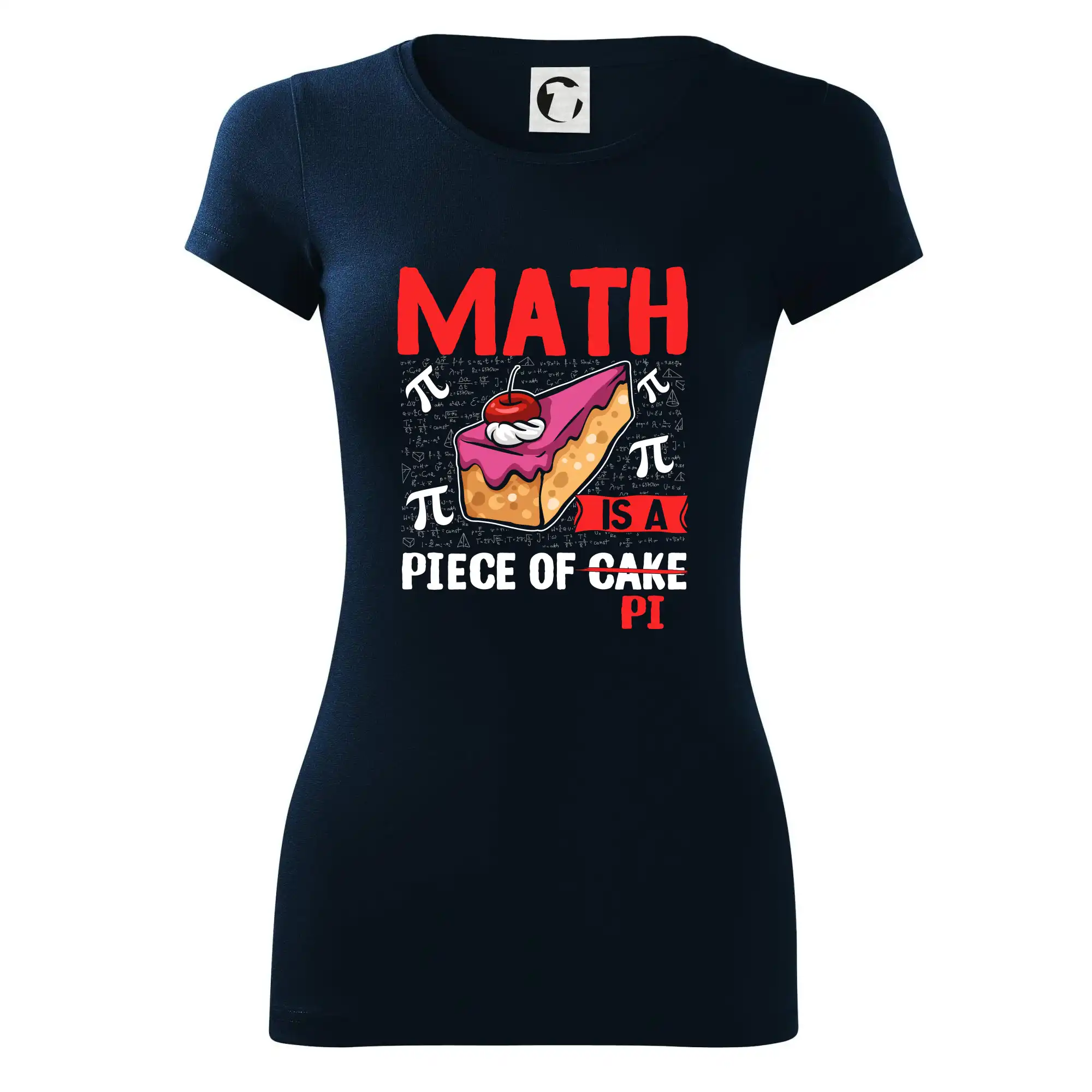 Vtipné tričká pre matematiky - Math piece of pi - Dámske tričko Glance - Priliehavejší strih