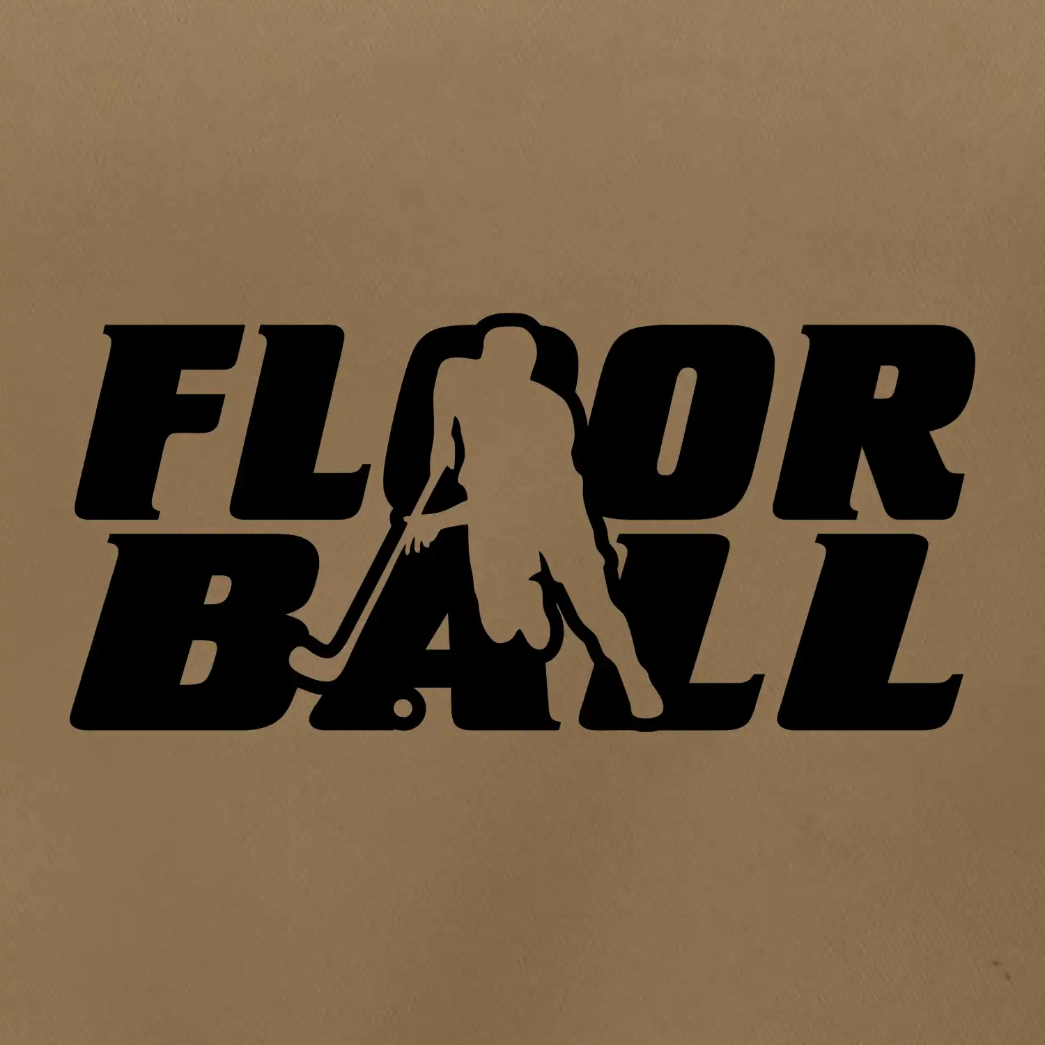 Floorball nápis rovný