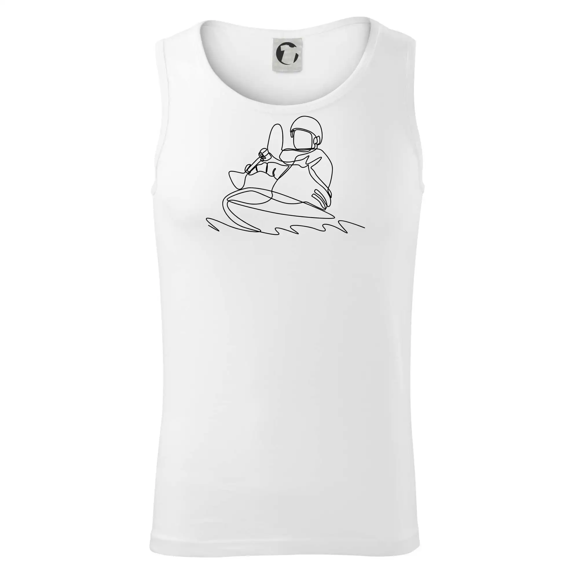 Kajak na vodě jedním tahem