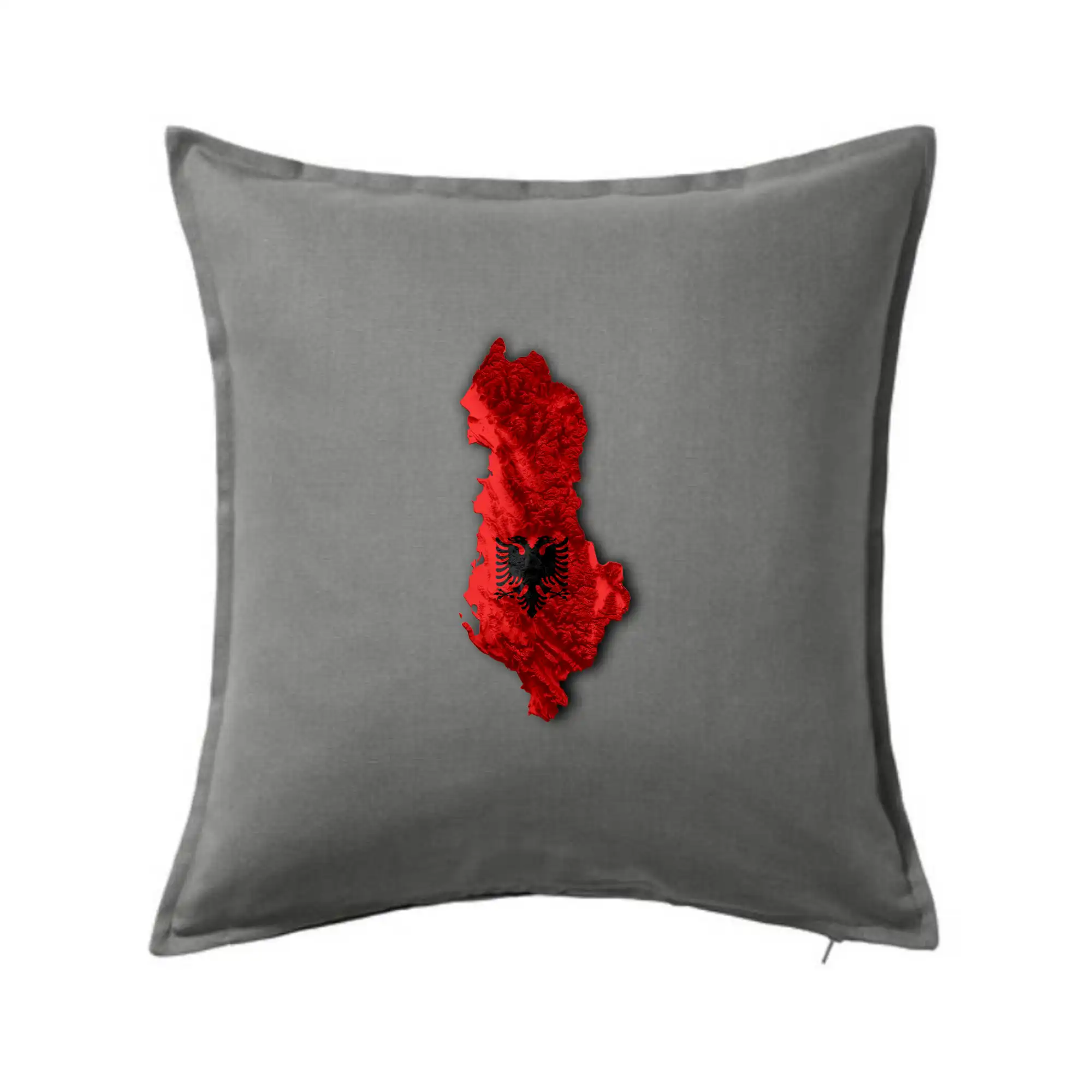 Mapa Albánie reliéf hor