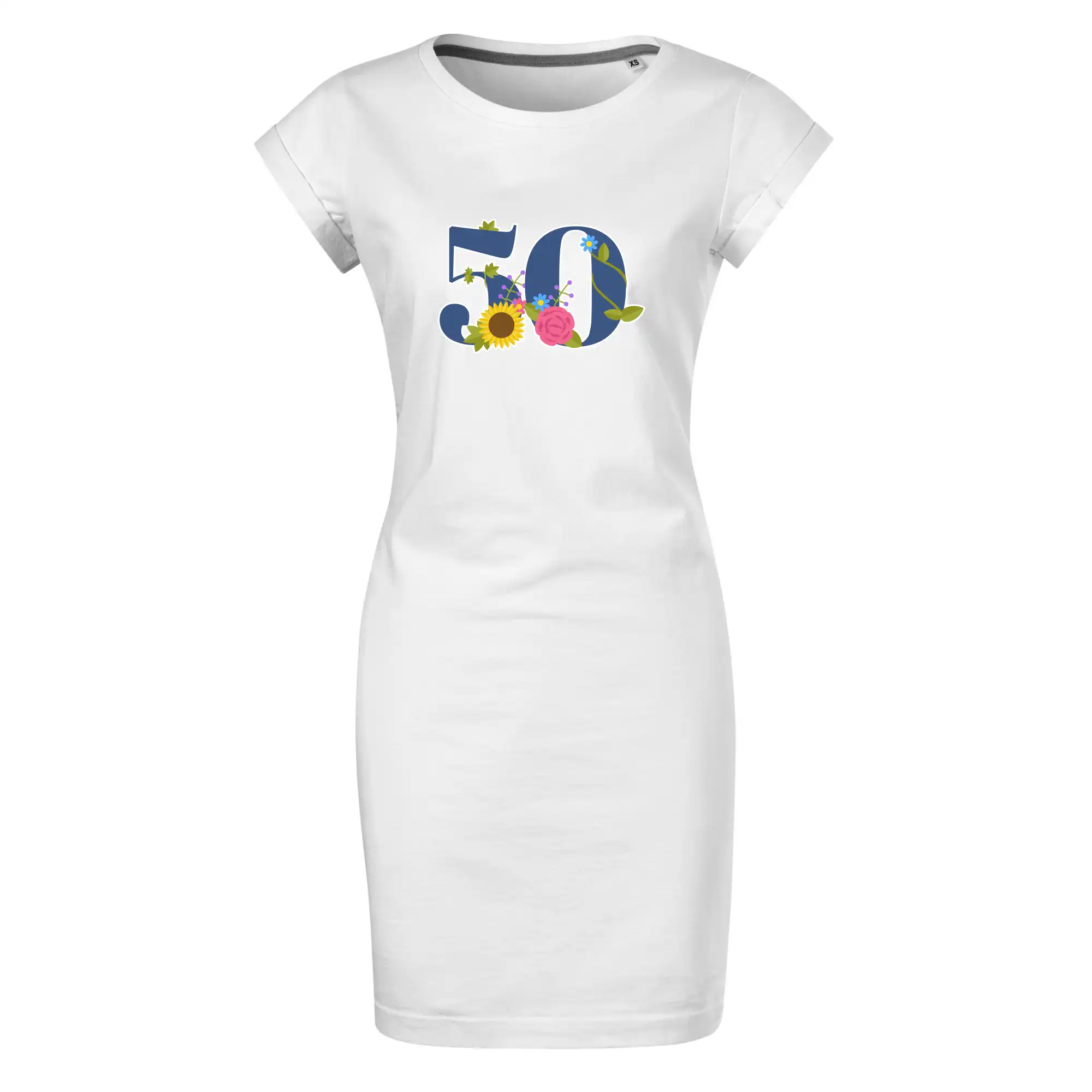 Květinové číslo kreslené - 50