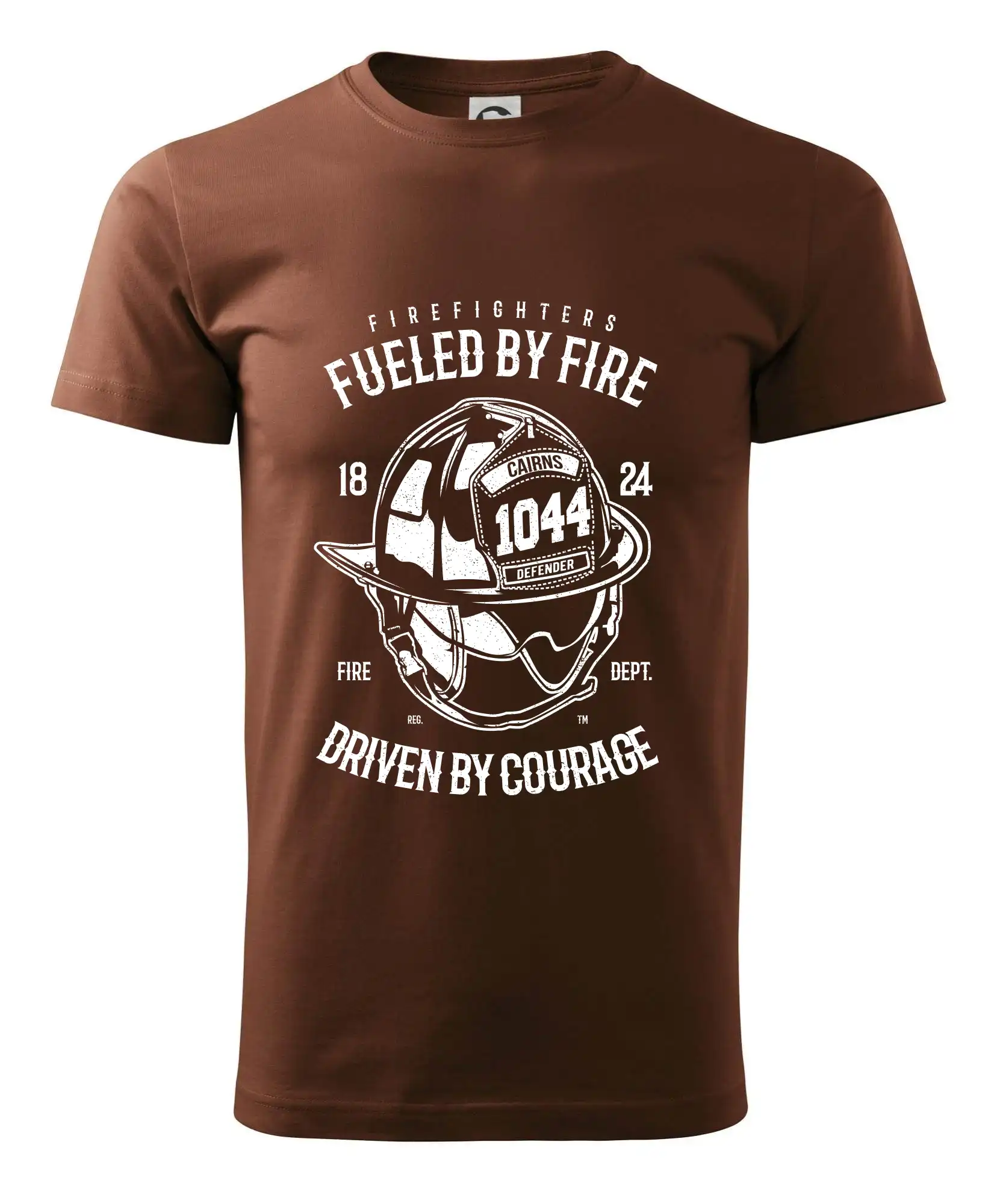 Originálne tričká pre hasičov - Fueled By Fire - Pánske tričko nižšej gramáže