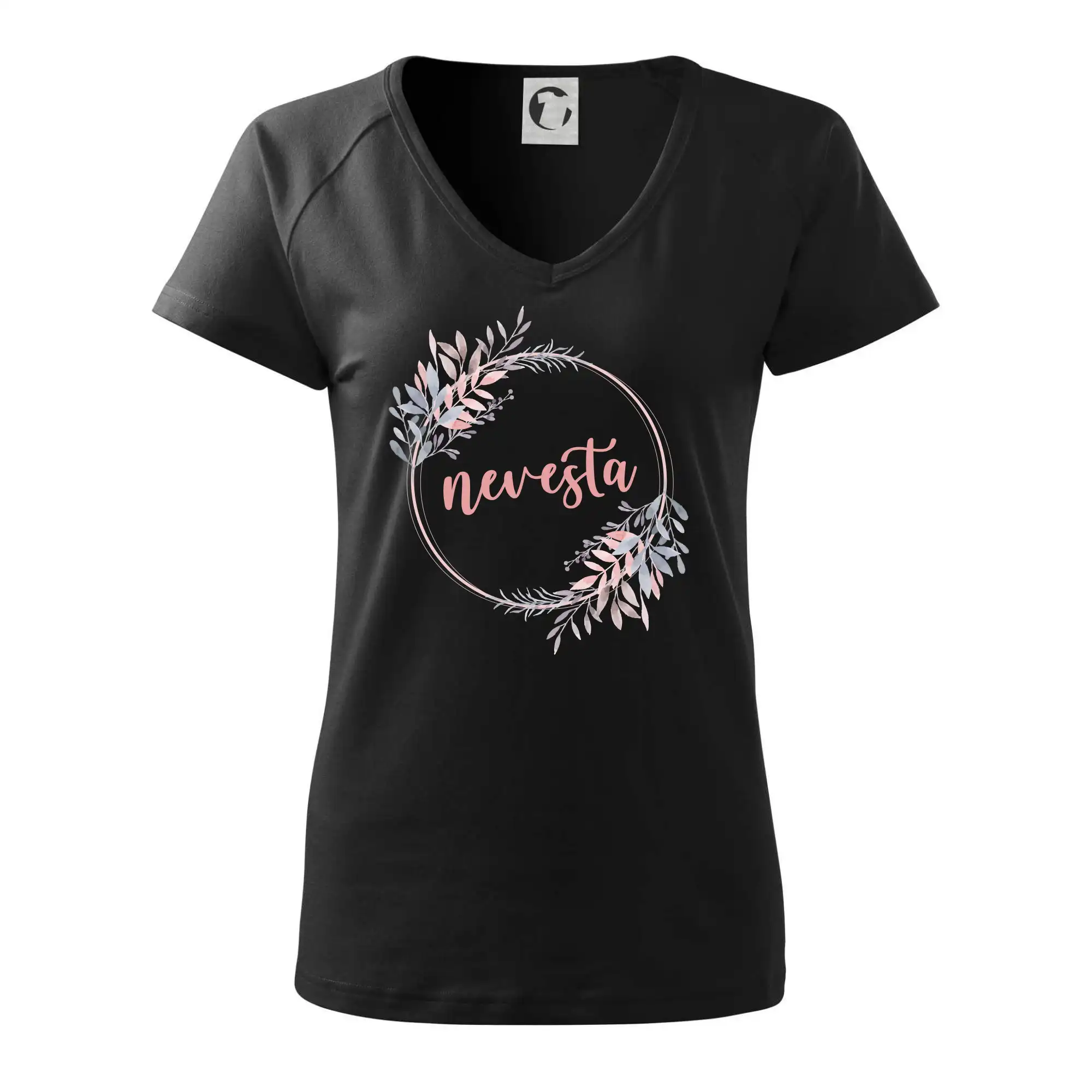 Tričká na rozlúčku so slobodou - Nevesta kvetinový kruh ružový - Tričko dámske Dream