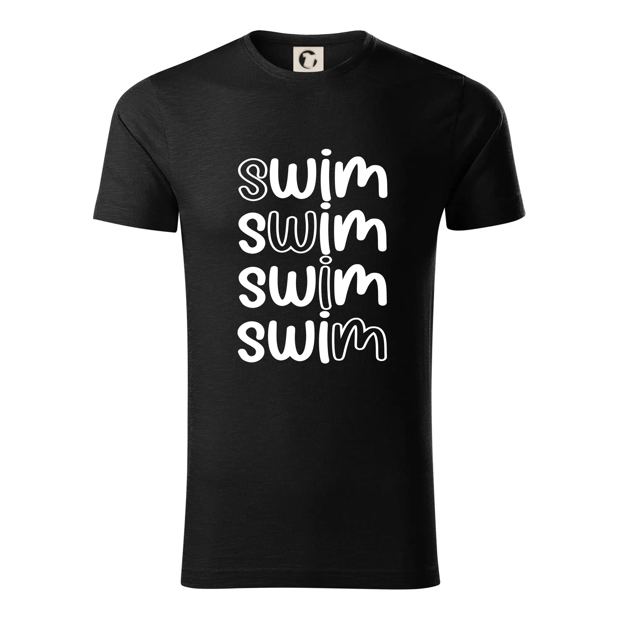 Ostatné športy - Swim nápis - Tričko z organickej bavlny