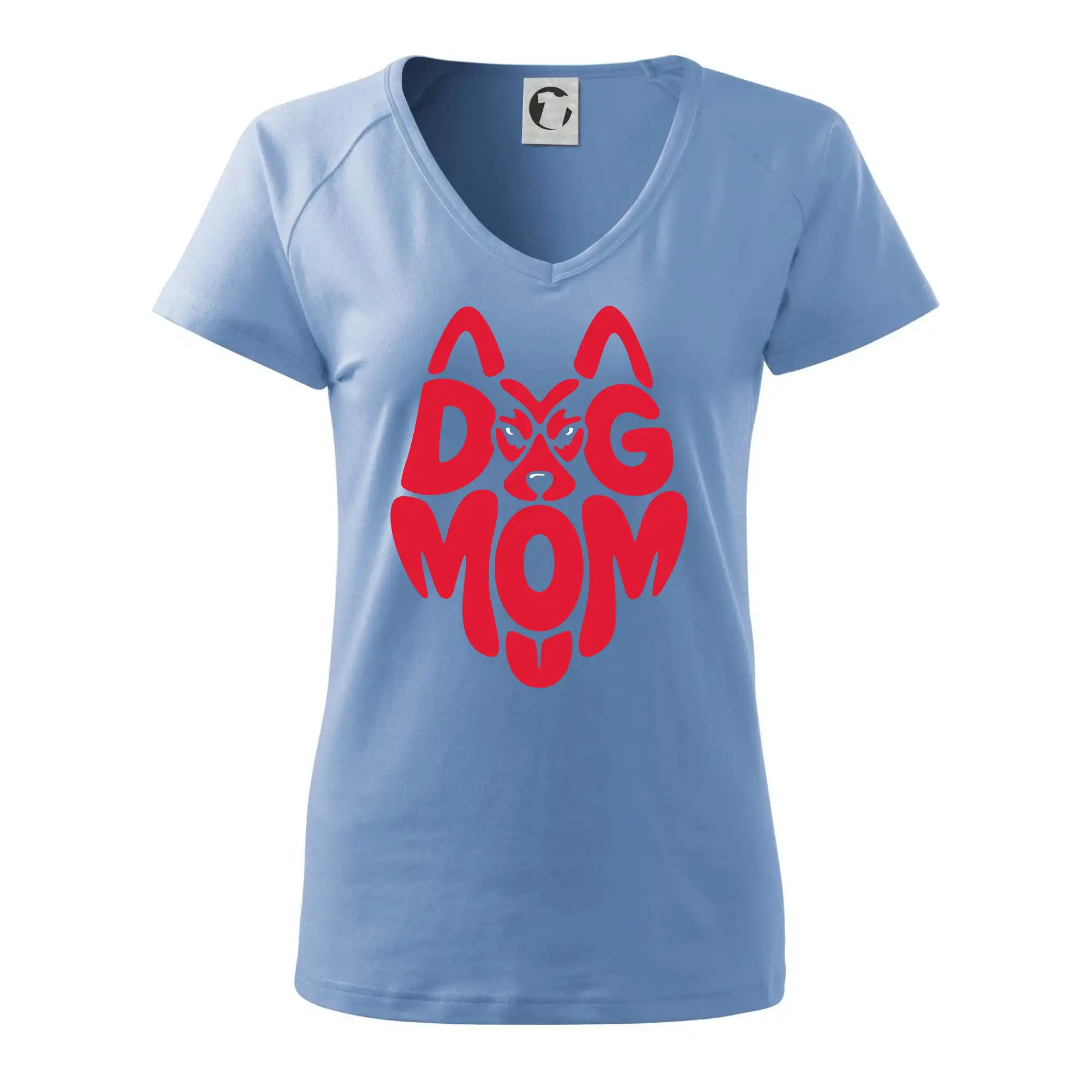 Dog mom nápis v hlavě - Tričko dámske Dream