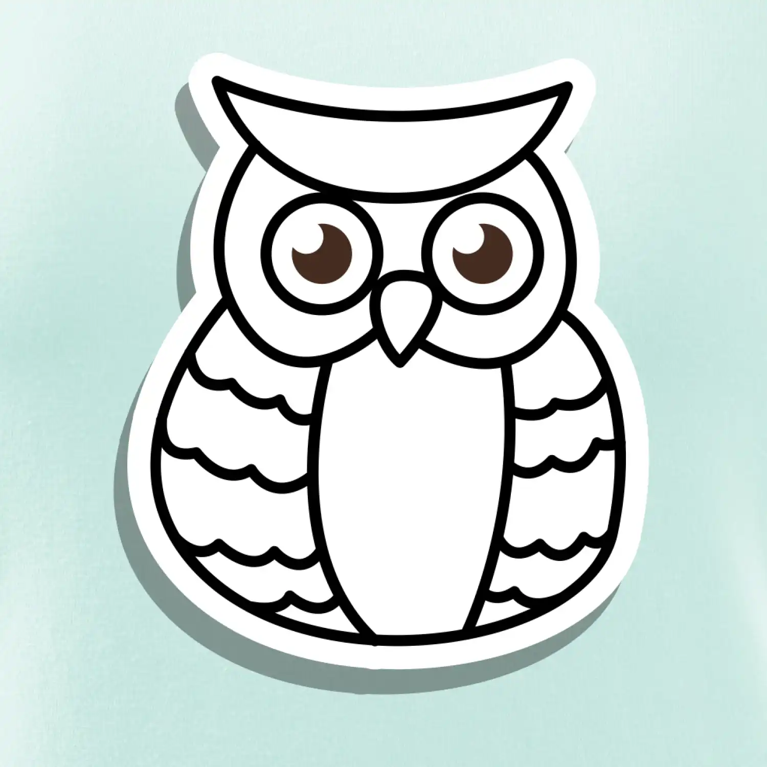 Sova kreslená na prsu