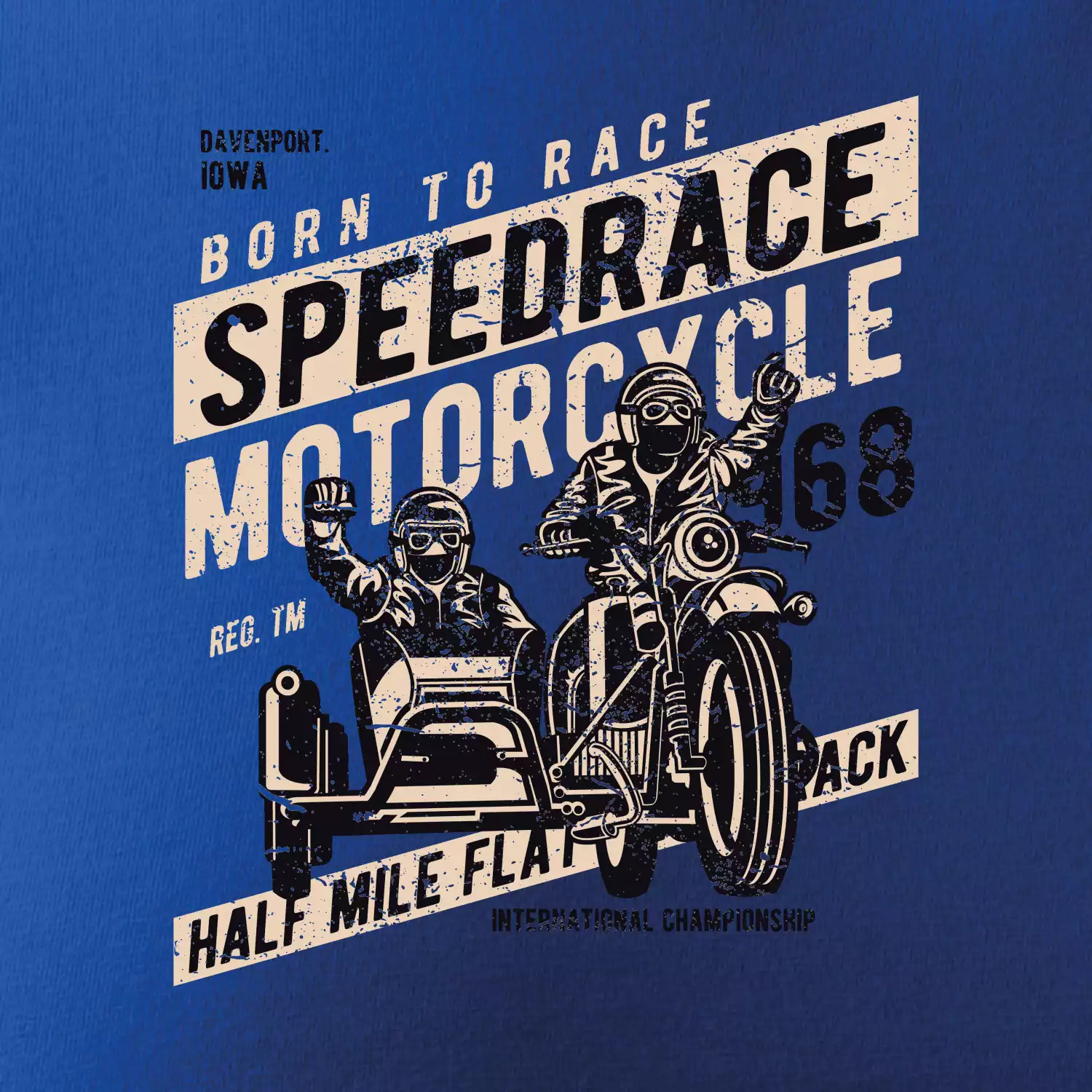 Speedrace motrcycle half mile
