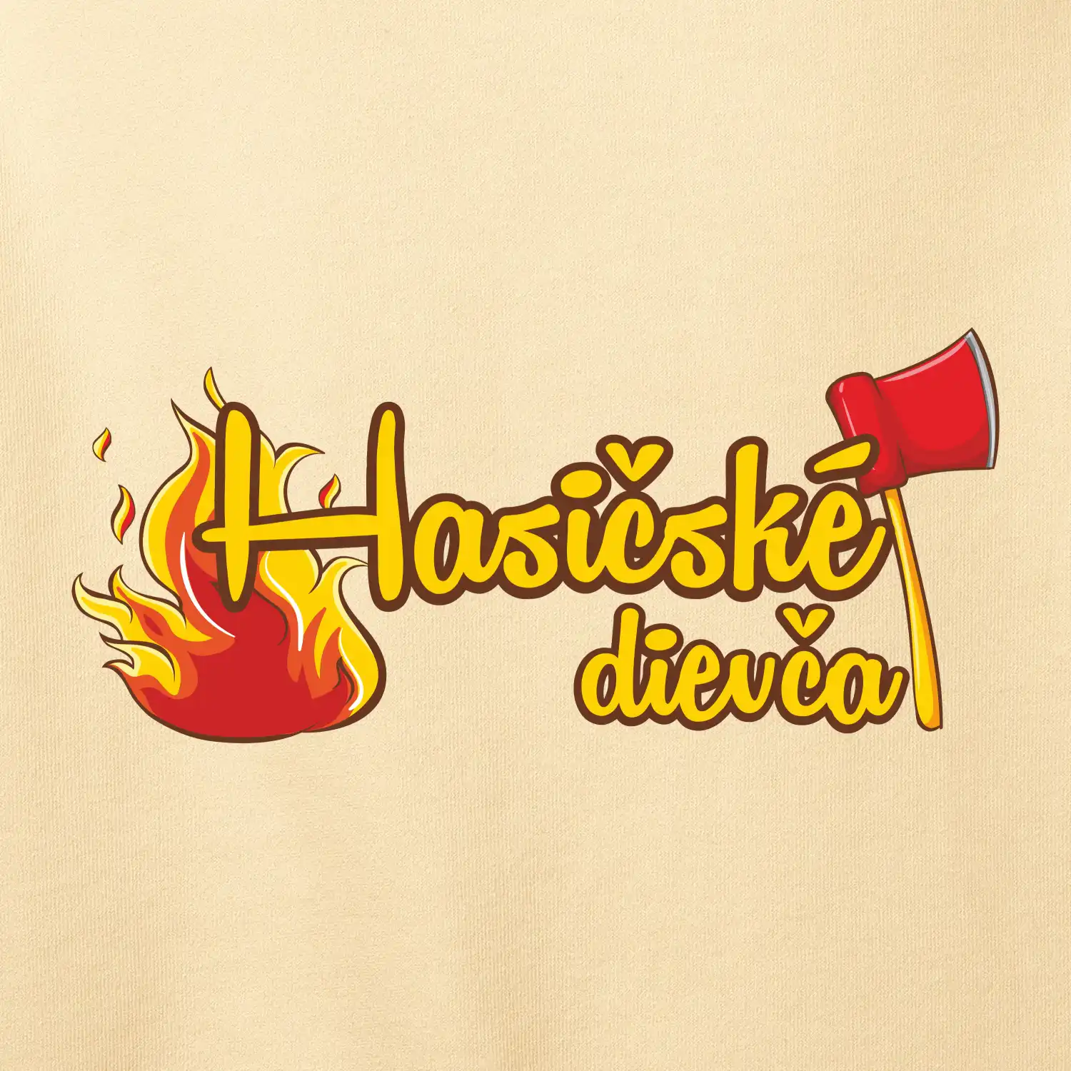 Hasičské dievča - oheň a sekera