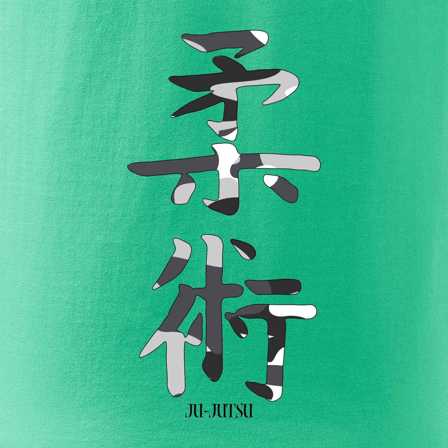Ju-jutsu maskáčový nápis