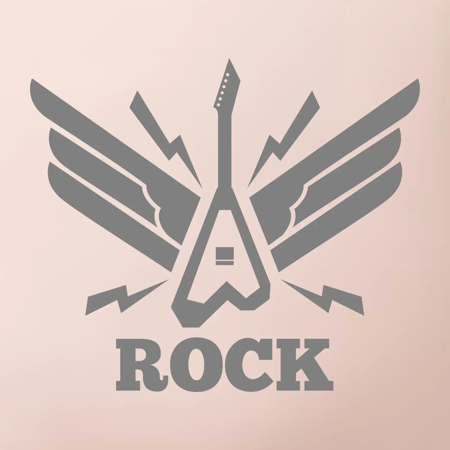 Rocková kytara křídla