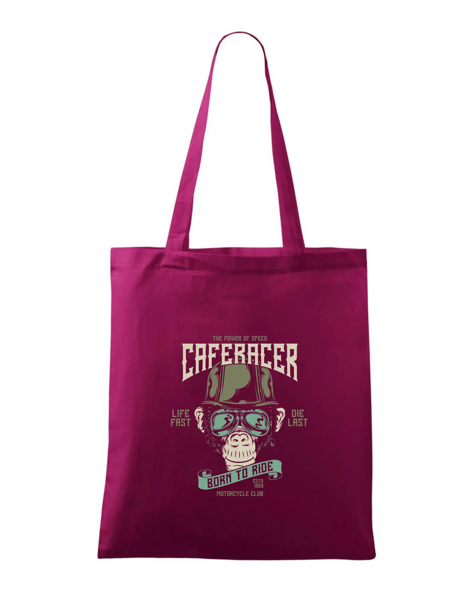 Chopper triko - Caferacer club moto - Taška bavlnená