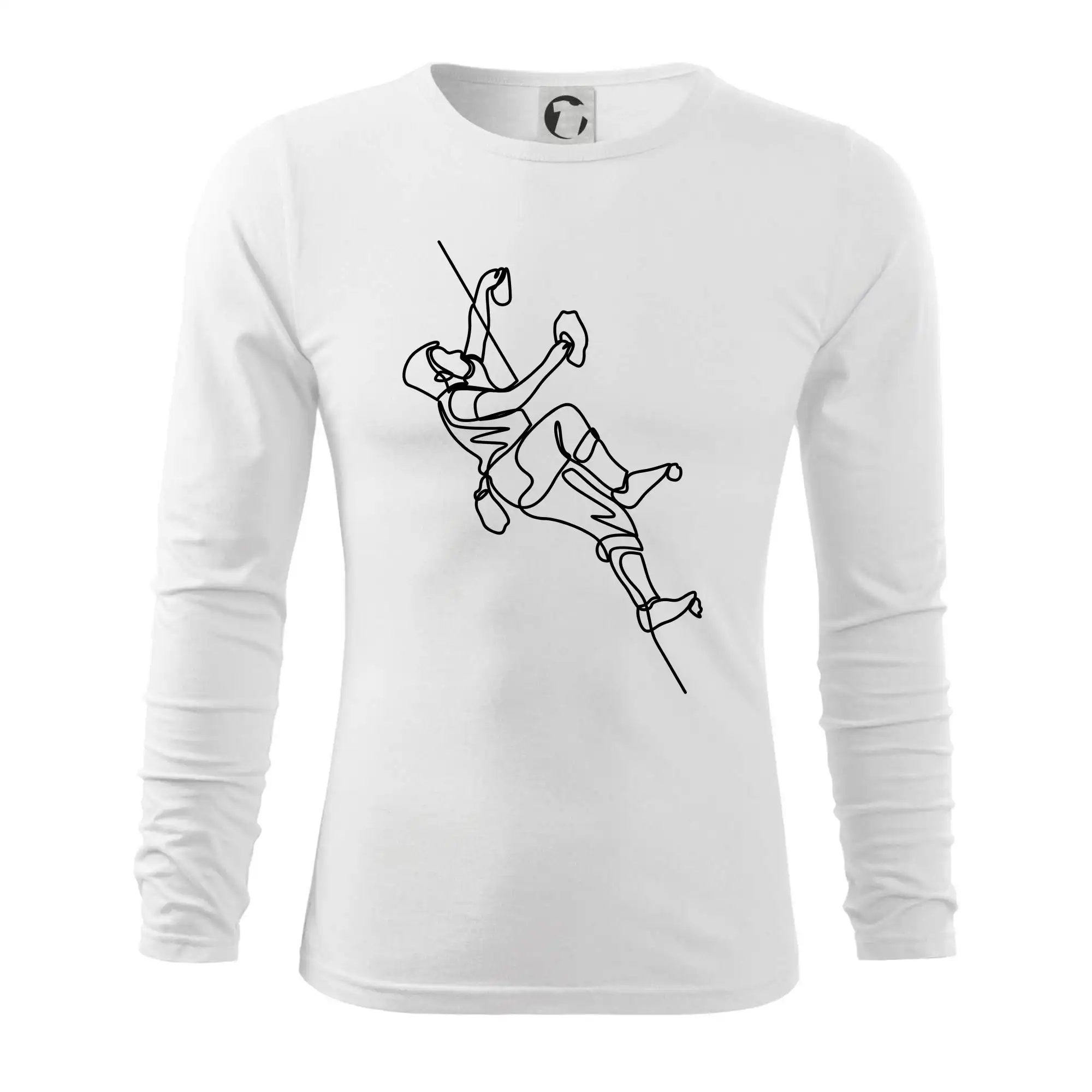 Lezecká stěna jedním tahem