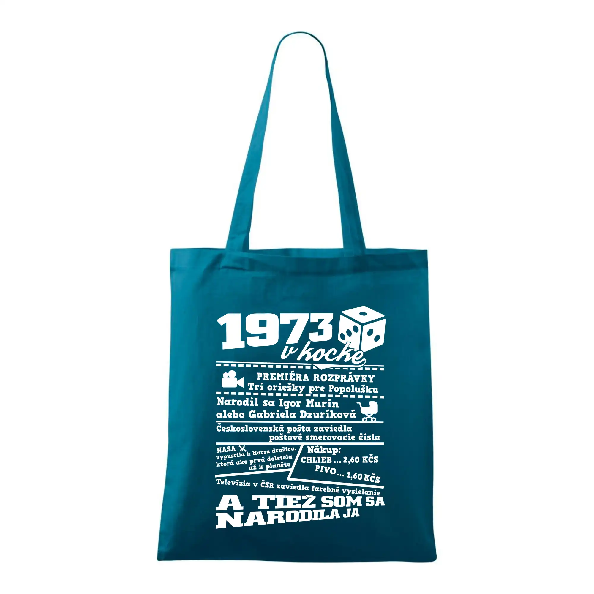 Narodeniny v kocke - 1973 v kocke - Taška bavlnená