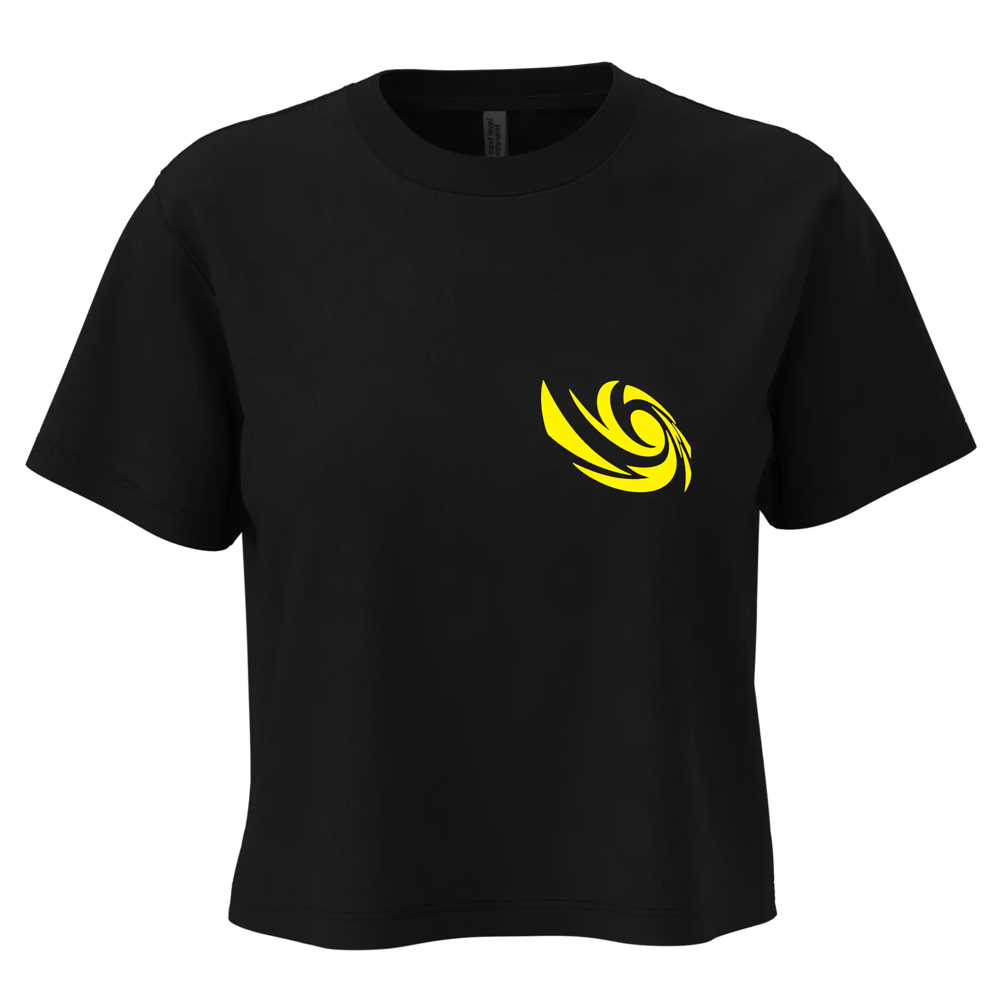 Tričká, mikiny a šiltovky pre Youtubery - Vortex logo na prsia - Boxy cropped tričko OVERSIZE