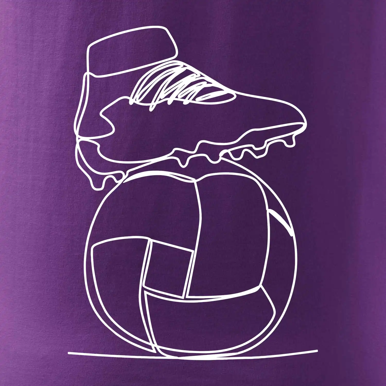 Fotbalový míč kopačka jedním tahem