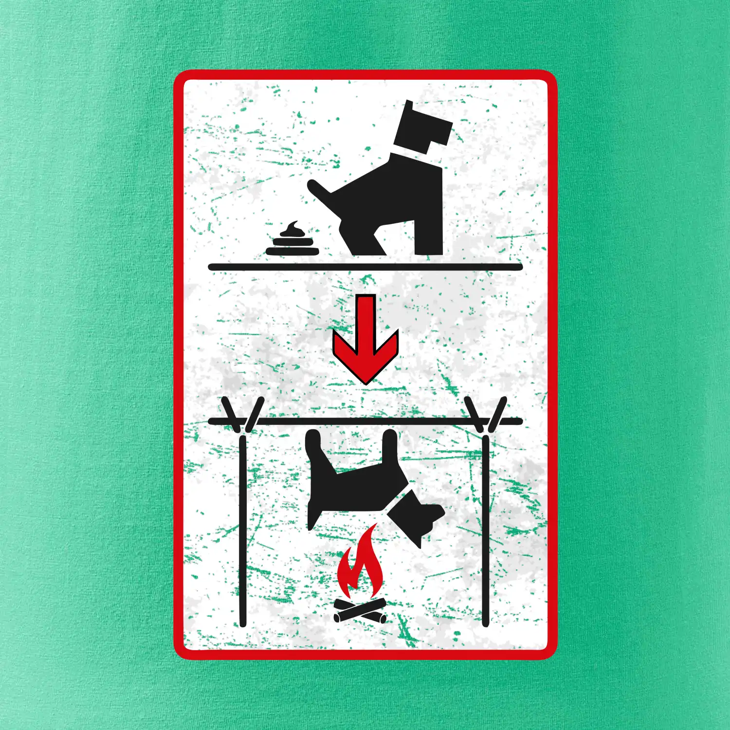 Tričko pro odpůrce sraní na chodníku