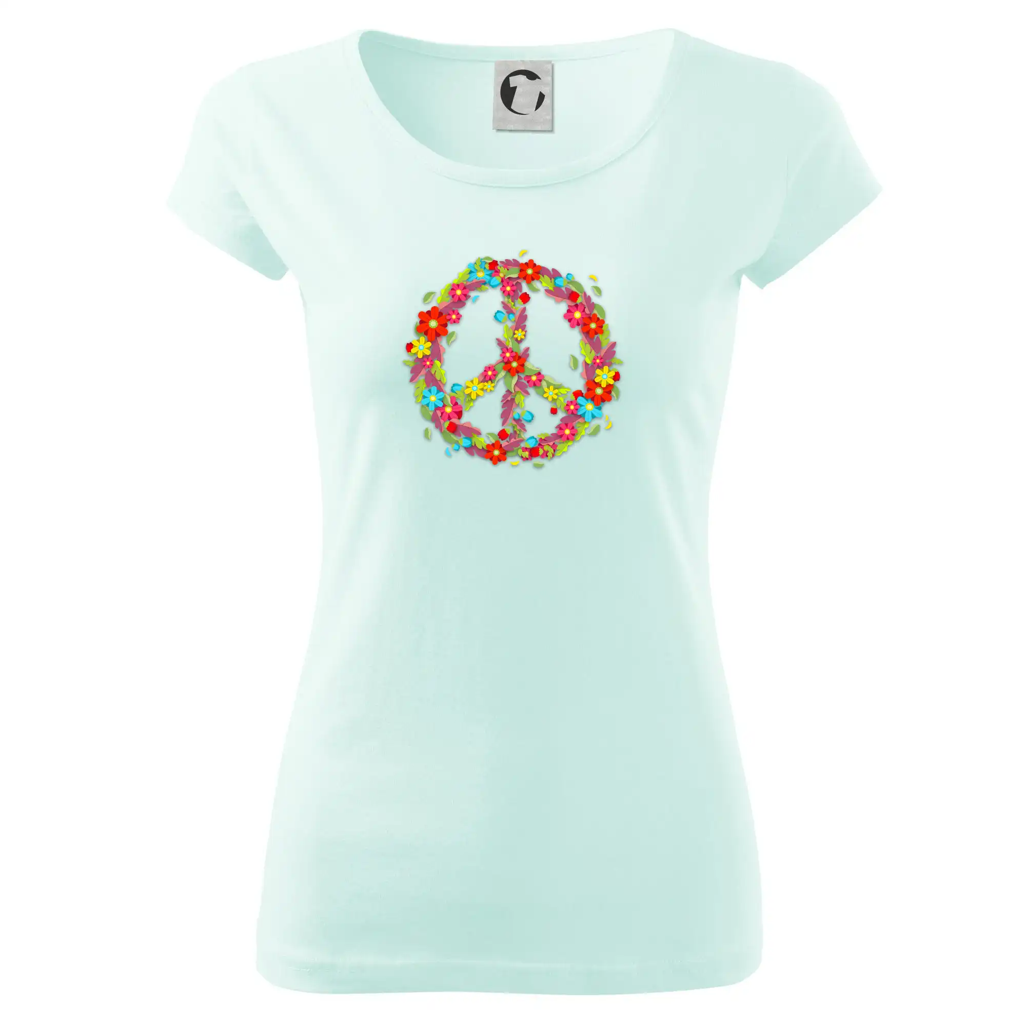 Peace symbol červené květiny