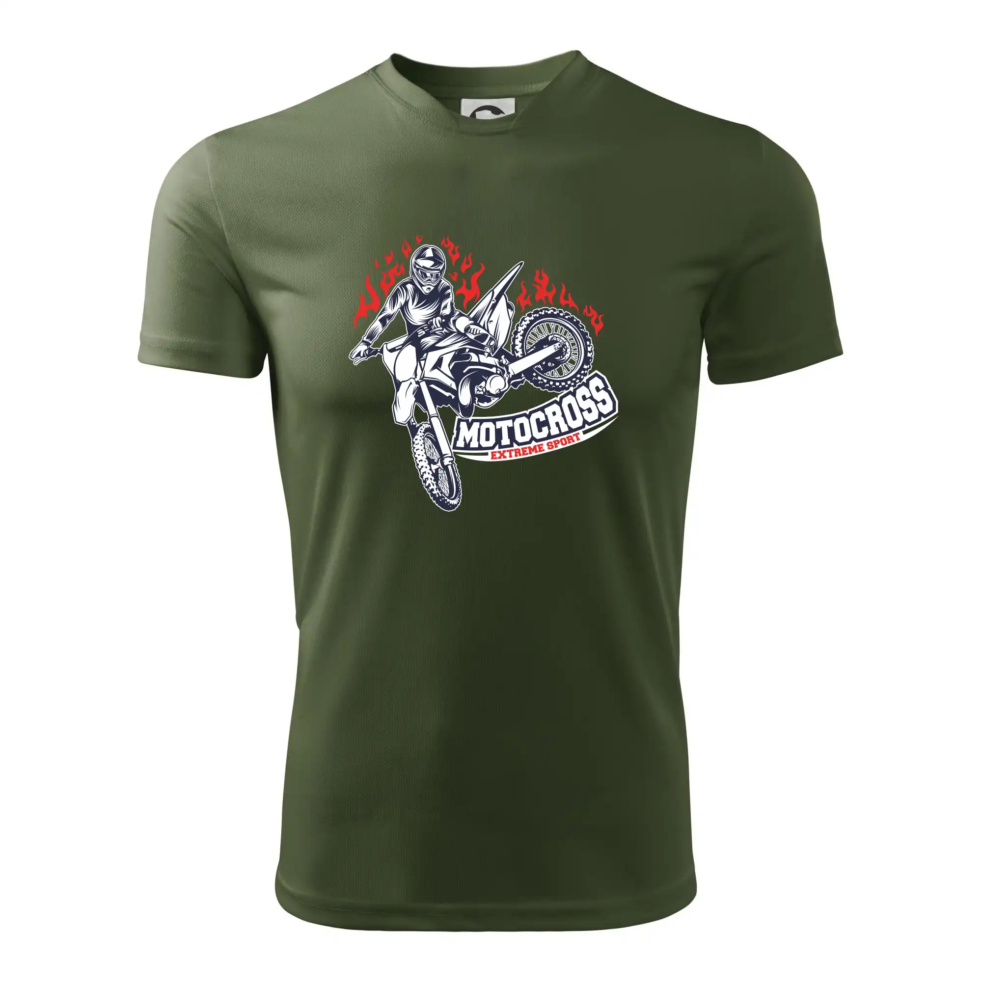 Motocross extreme sport fire
