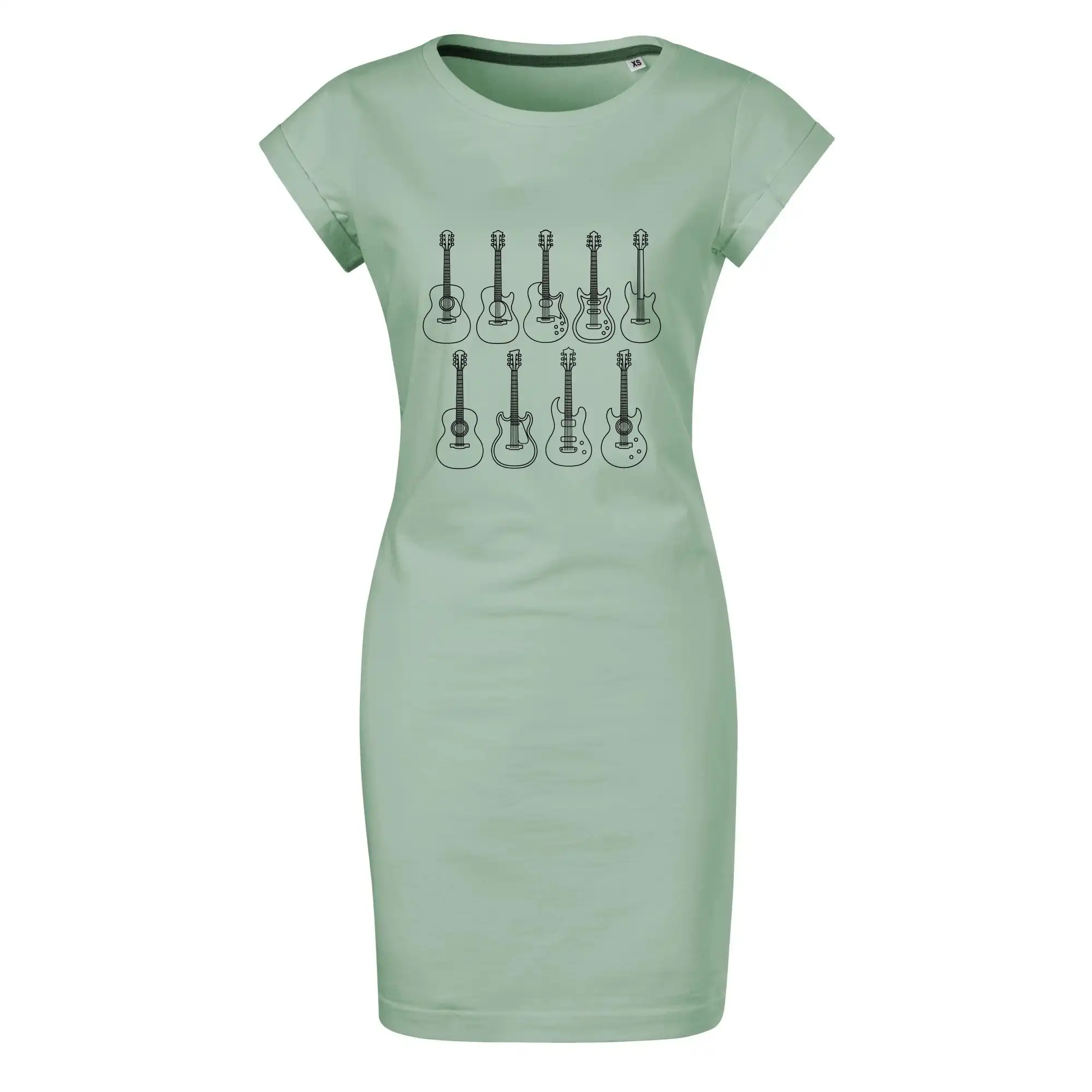 Typy kytar černé kresby