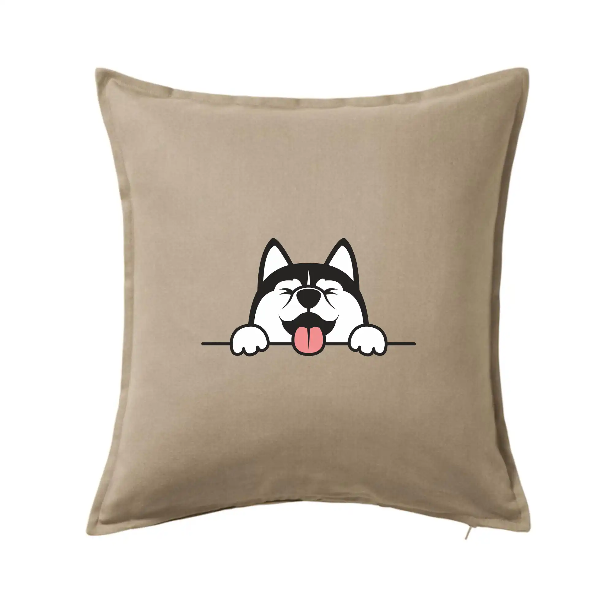 Tričká s motívom Sibírsky husky - Husky veselý - Vankúš 50x50