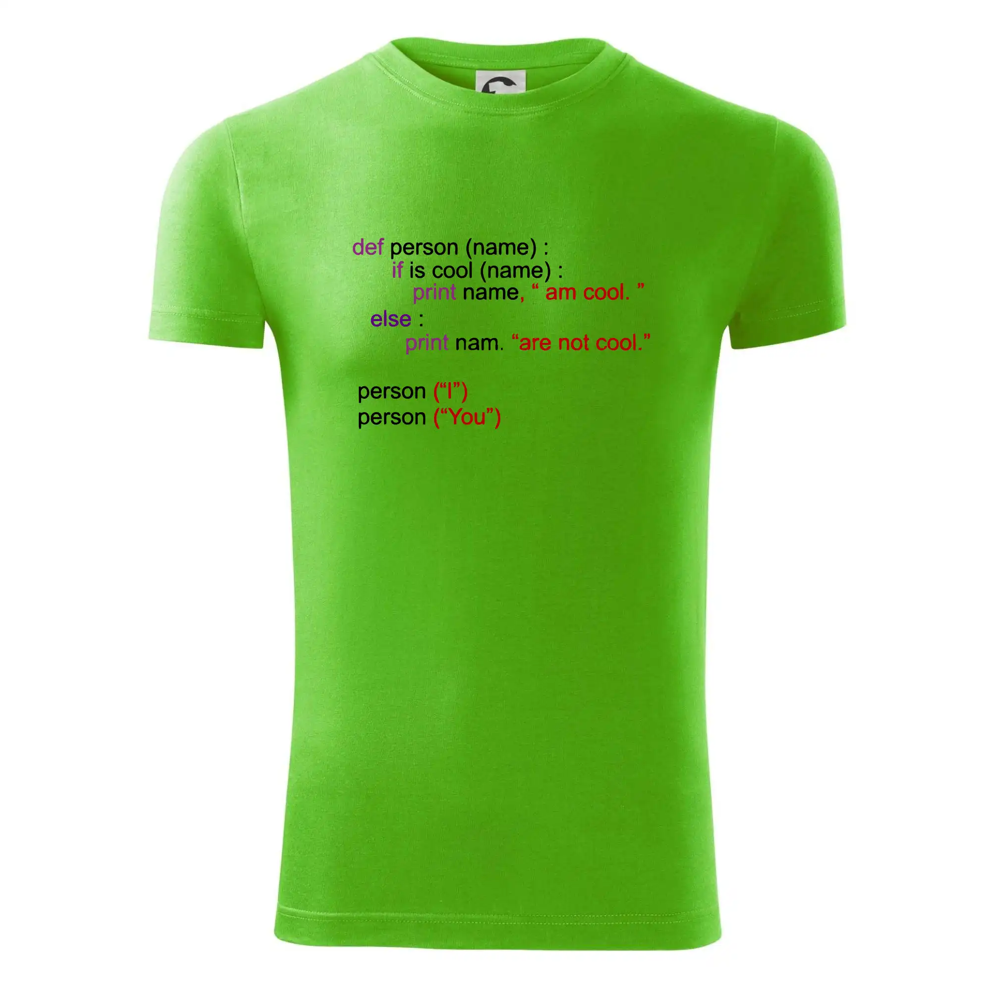 Tričká pre ajťákov - Python I am cool, You are not cool - Viper FIT - Pánske zúžené tričko